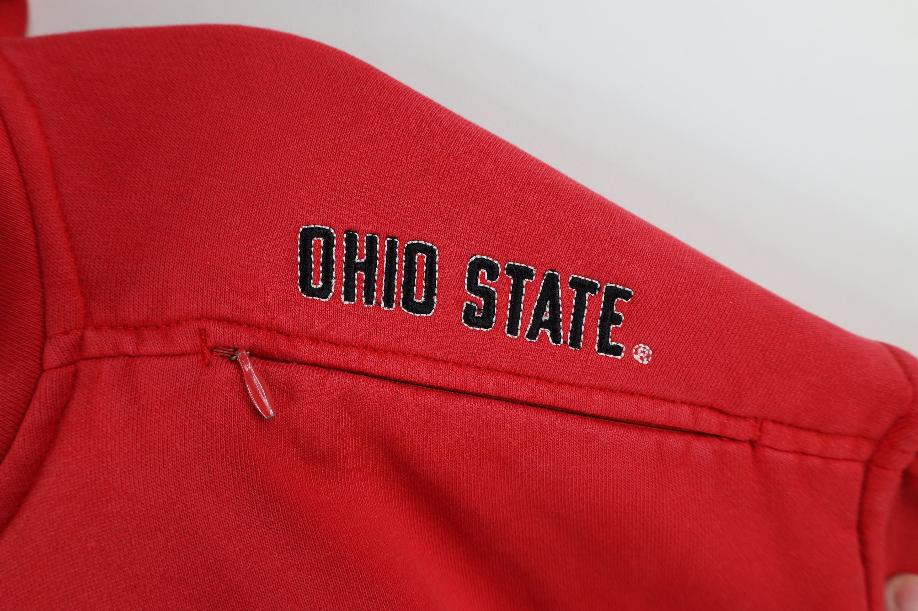 Nike Vintage Nike Center Swoosh Ohio State University Hoodie Red Size US L / EU 52-54 / 3 - 4 Thumbnail