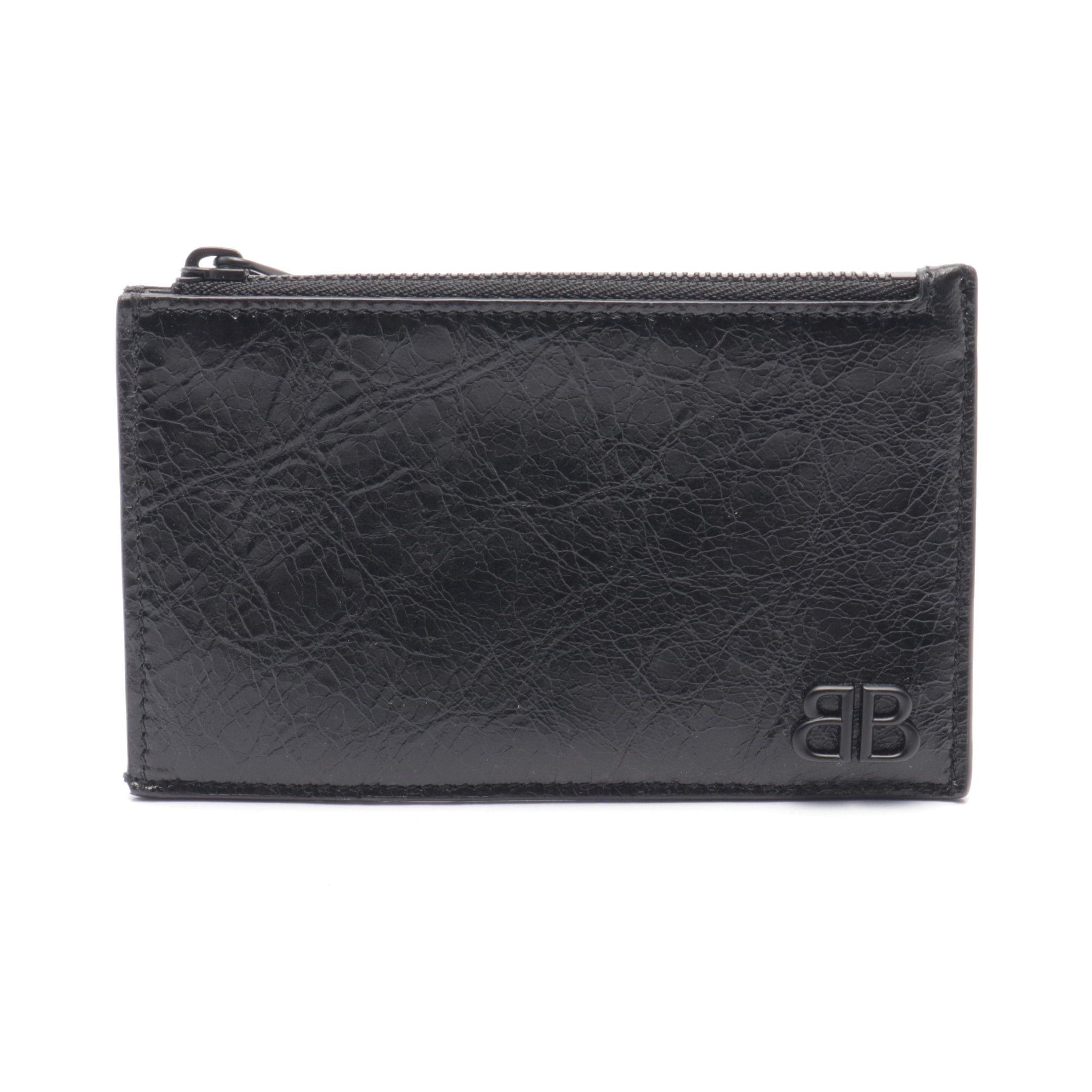 Balenciaga Balenciaga Monaco Long Coin &Amp; Card Holder Case Purse Leather Black Size ONE SIZE - 1 Thumbnail