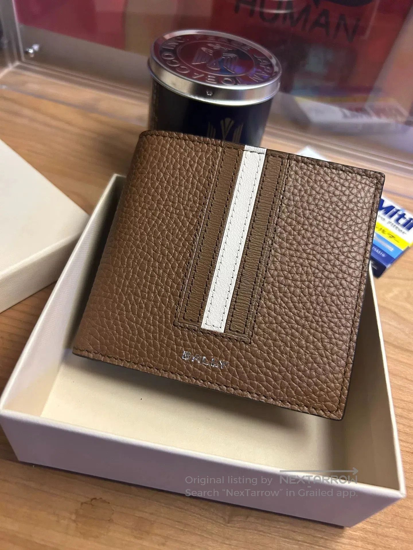 Bally Bally Brown Wallet with White Stripe. Size ONE SIZE - 1 Thumbnail