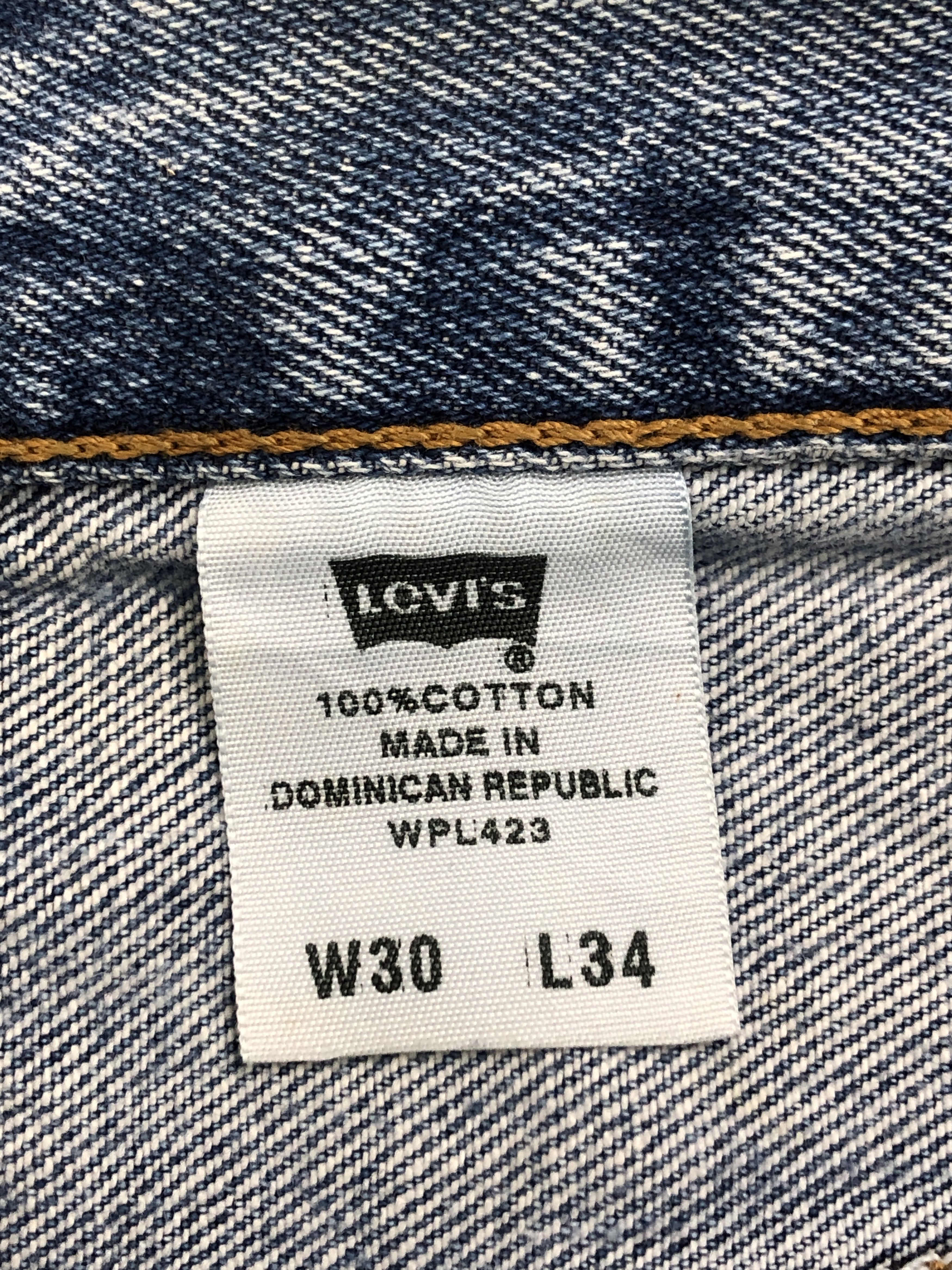Levi's × Vintage Disressed Vintage Levis 501 Faded Blue Jeans Size US 28 / EU 44 - 9 Thumbnail