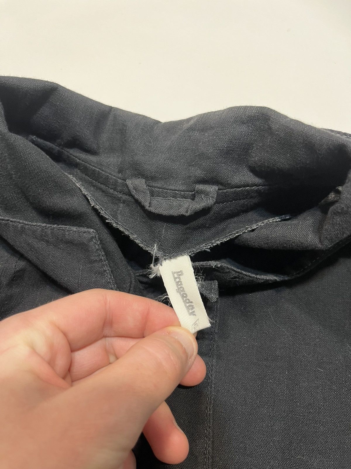 If Six Was Nine Vintage Linen Napoleon Black Y2K Jacket Size M / US 6-8 / IT 42-44 - 5 Thumbnail