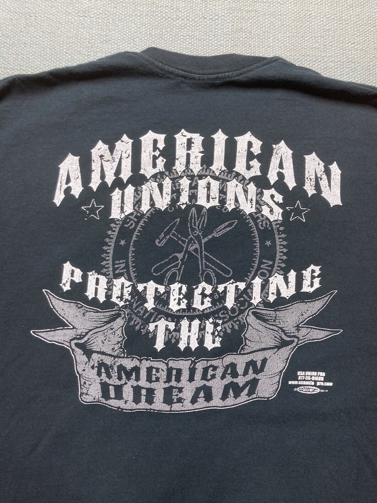 Vintage VTG graphic t shirt metal workers Union Local 80 Detroit XL Size US XL / EU 56 / 4 - 2 Thumbnail