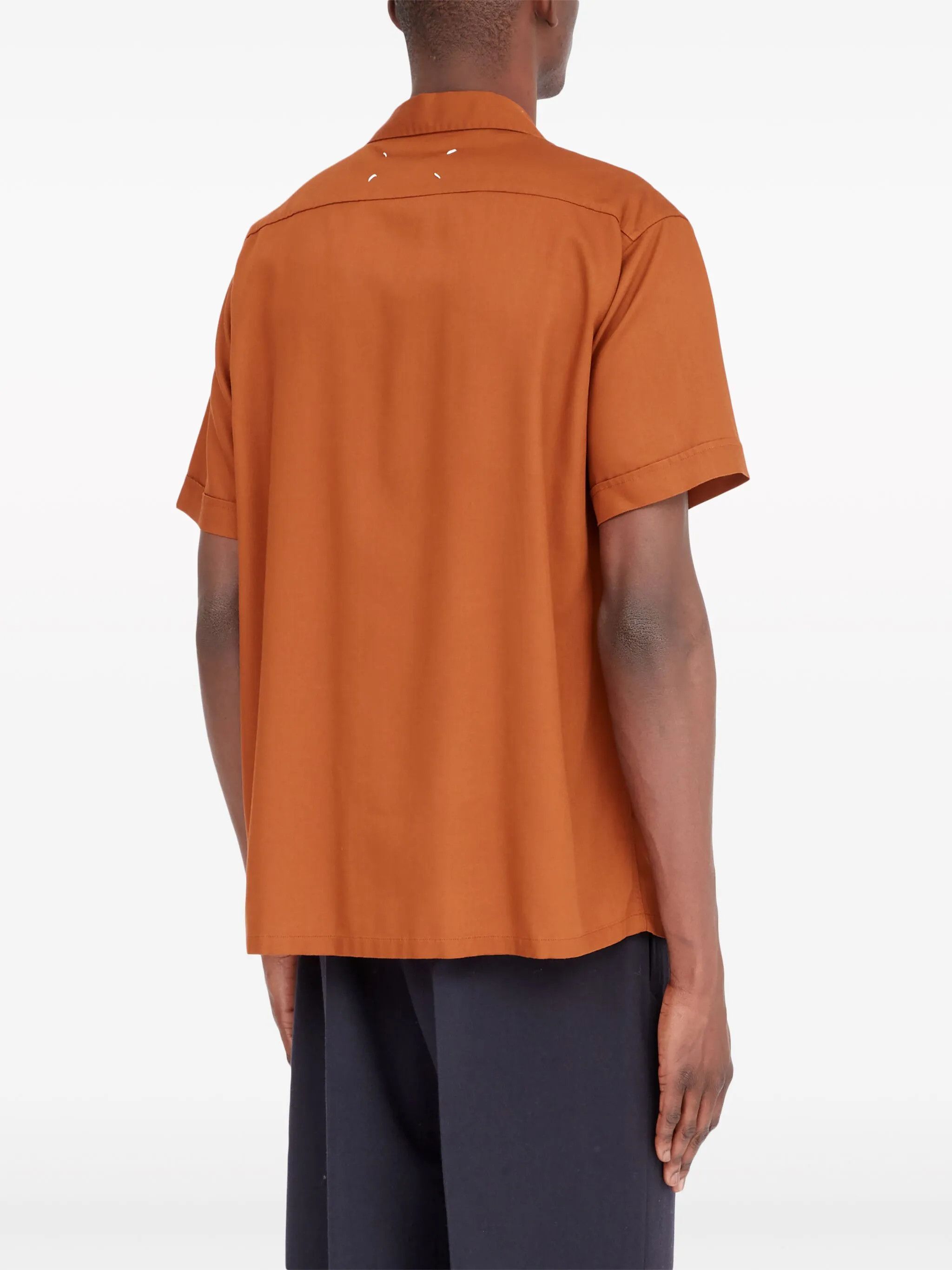 Maison Margiela o1loc1c1125 C Short-sleeved Shirt in Brown Size US M / EU 48-50 / 2 - 4 Thumbnail
