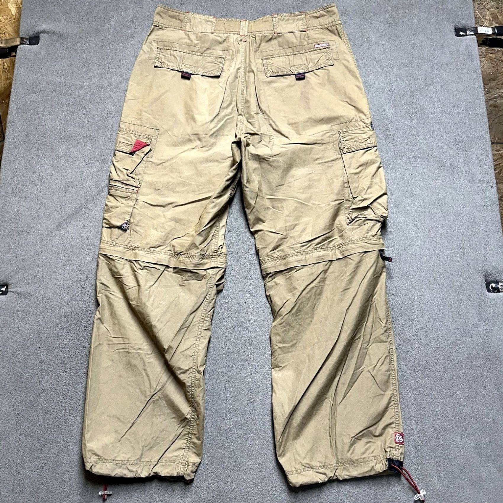 Vintage VINTAGE Ozoc Pants Mens 38x32 Baggy Cargo Festival Wide Leg Skater 90s Pants Mens Brown 90s Hip Hop Mens Size US 38 / EU 54 - 2 Thumbnail