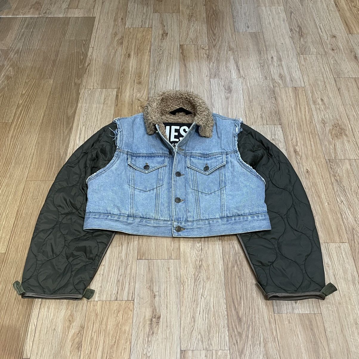 Diesel Diesel Sherpa Lined Hybrid Denim Jacket Size US XXS / EU 40 - 2 Thumbnail