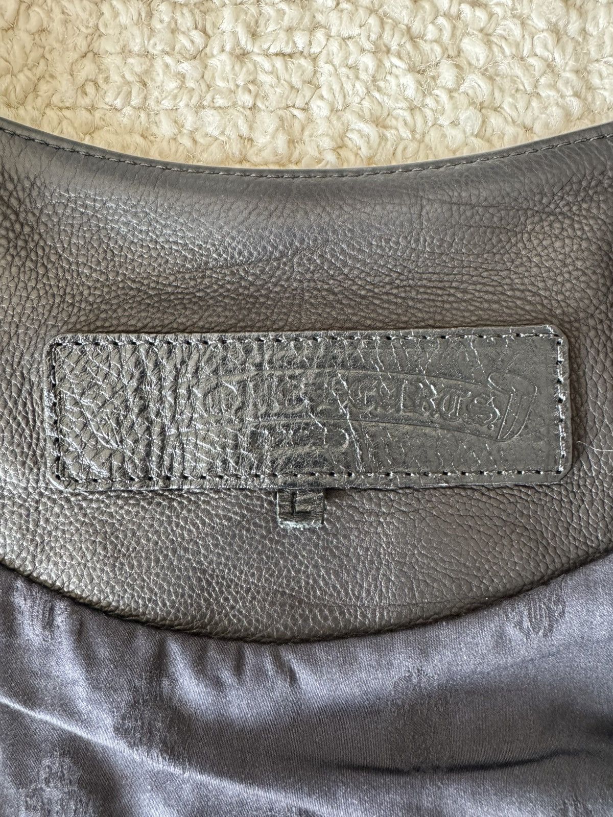 Chrome Hearts CHROME HEARTS New Calfskin Patch Vest Size 50L - 3 Thumbnail