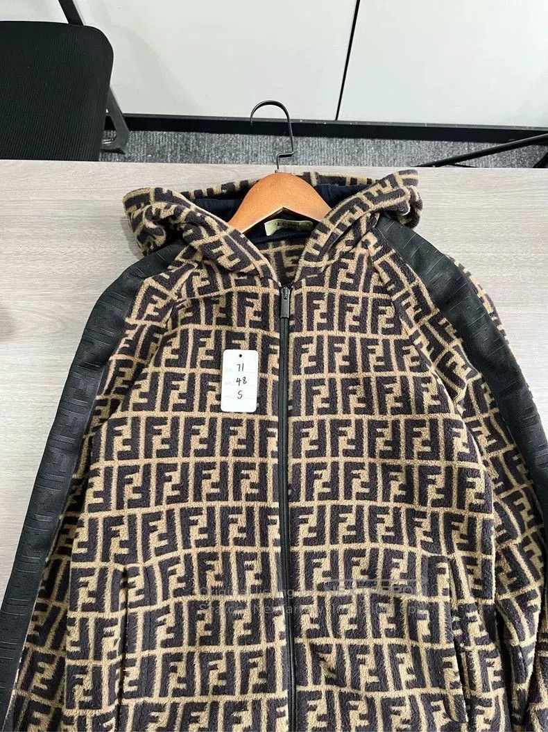 Fendi Fendi Monogram Zip Hooded Jacket. Size US S / EU 44-46 / 1 - 8 Thumbnail