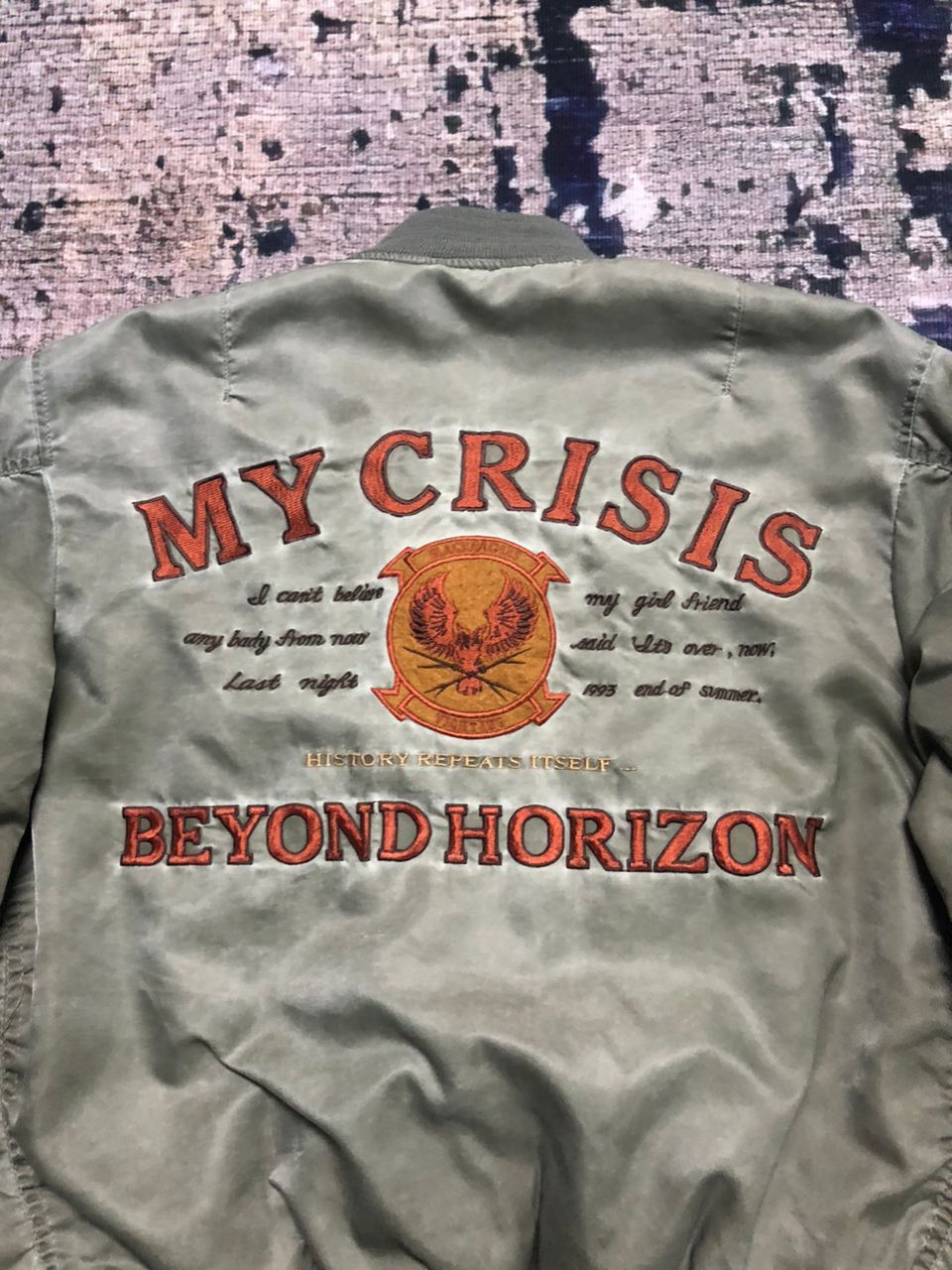 Sports Specialties My Crisis Beyond Horizon Black Eagle Fighting Bomber Jacket Size US M / EU 48-50 / 2 - 4 Thumbnail