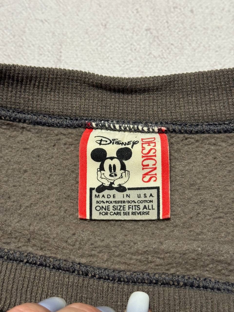 Mickey Mouse × Vintage Vintage Mickey Mouse Sweatshirt Crewneck Baggy USA y2k 90s Size US L / EU 52-54 / 3 - 7 Thumbnail