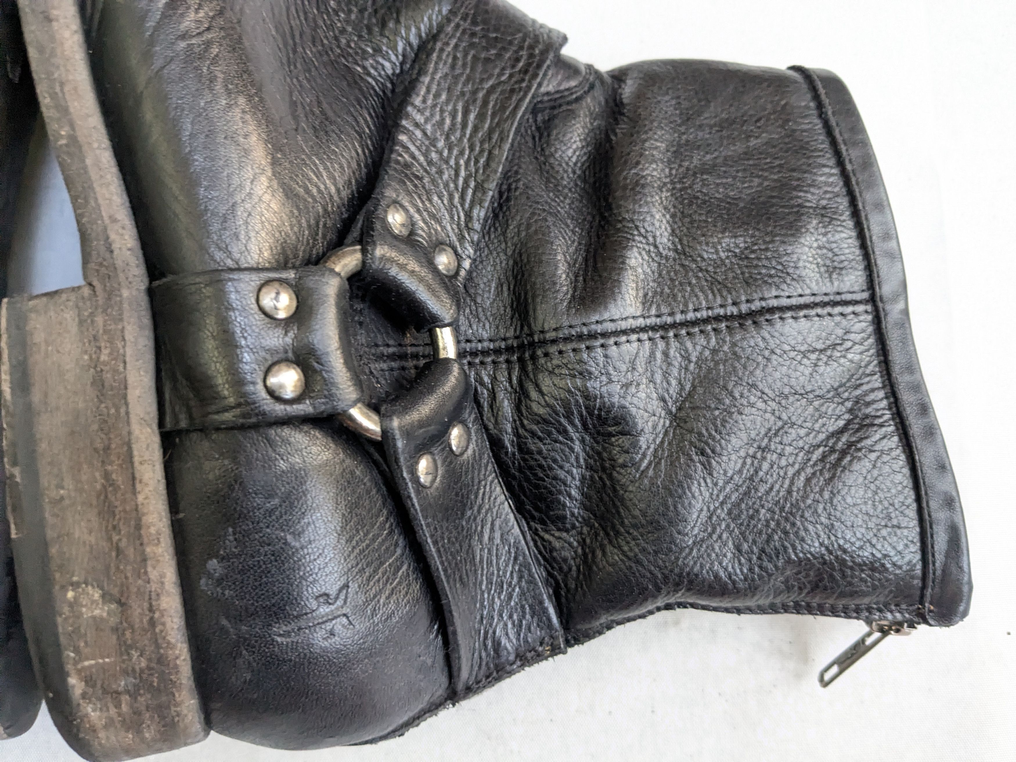 Frye Frye Harness Black Leather 12 D Leather Buckle Size US 12 / EU 45 - 12 Thumbnail