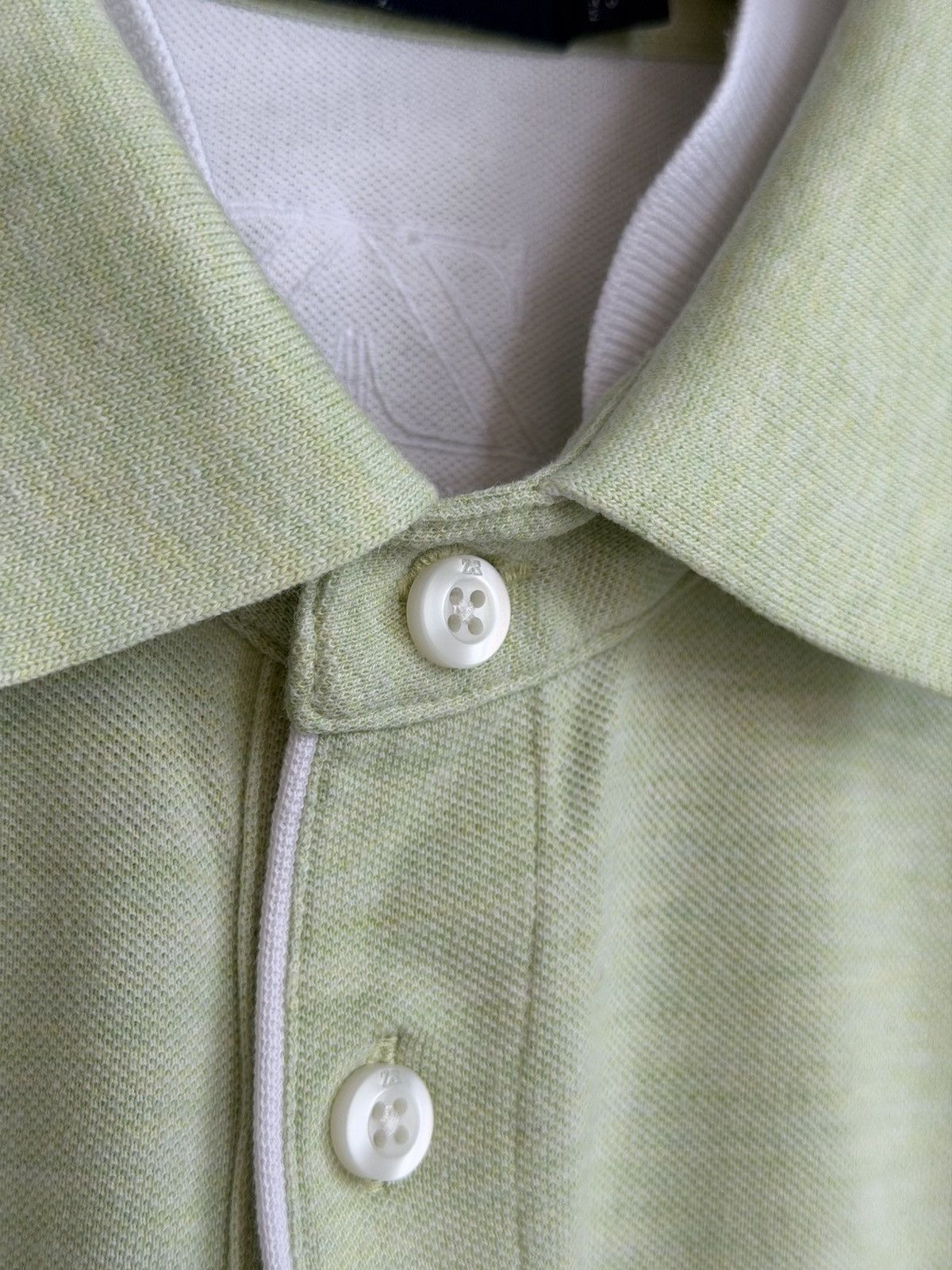 Ermenegildo Zegna Zegna Sport Light Green Polo Shirt Mens Size L Vintage Size US L / EU 52-54 / 3 - 10 Thumbnail