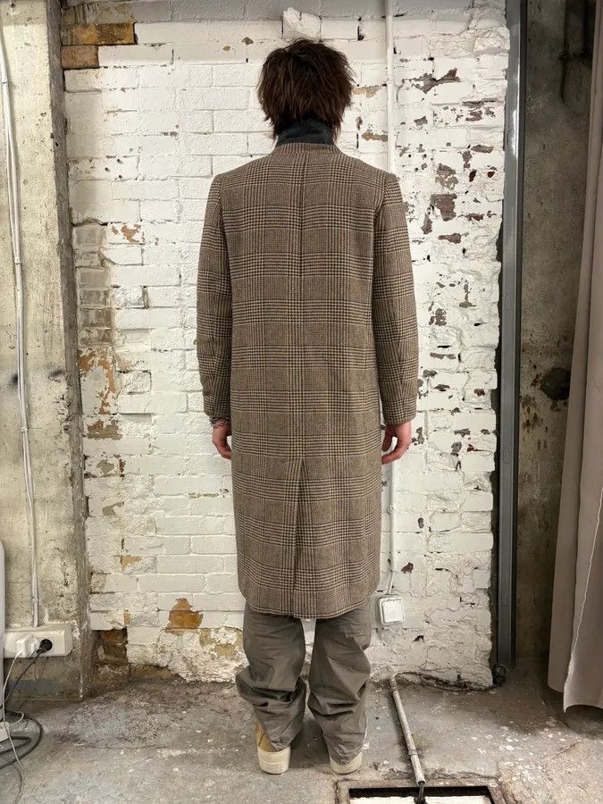 Marithe + Francois Girbaud 2000s Marithé + François Girbaud Beige Wool Tartan Long Coat Size US S / EU 44-46 / 1 - 3 Thumbnail