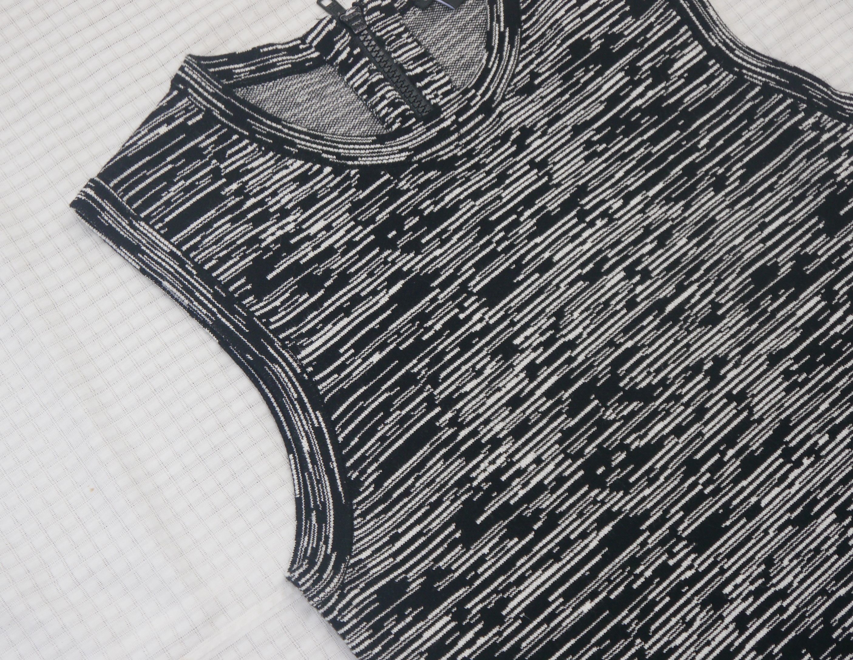 Theory (D90) Theory Vimlin Black & White Striped Sleeveless Dress S Size S / US 4 / IT 40 - 4 Thumbnail