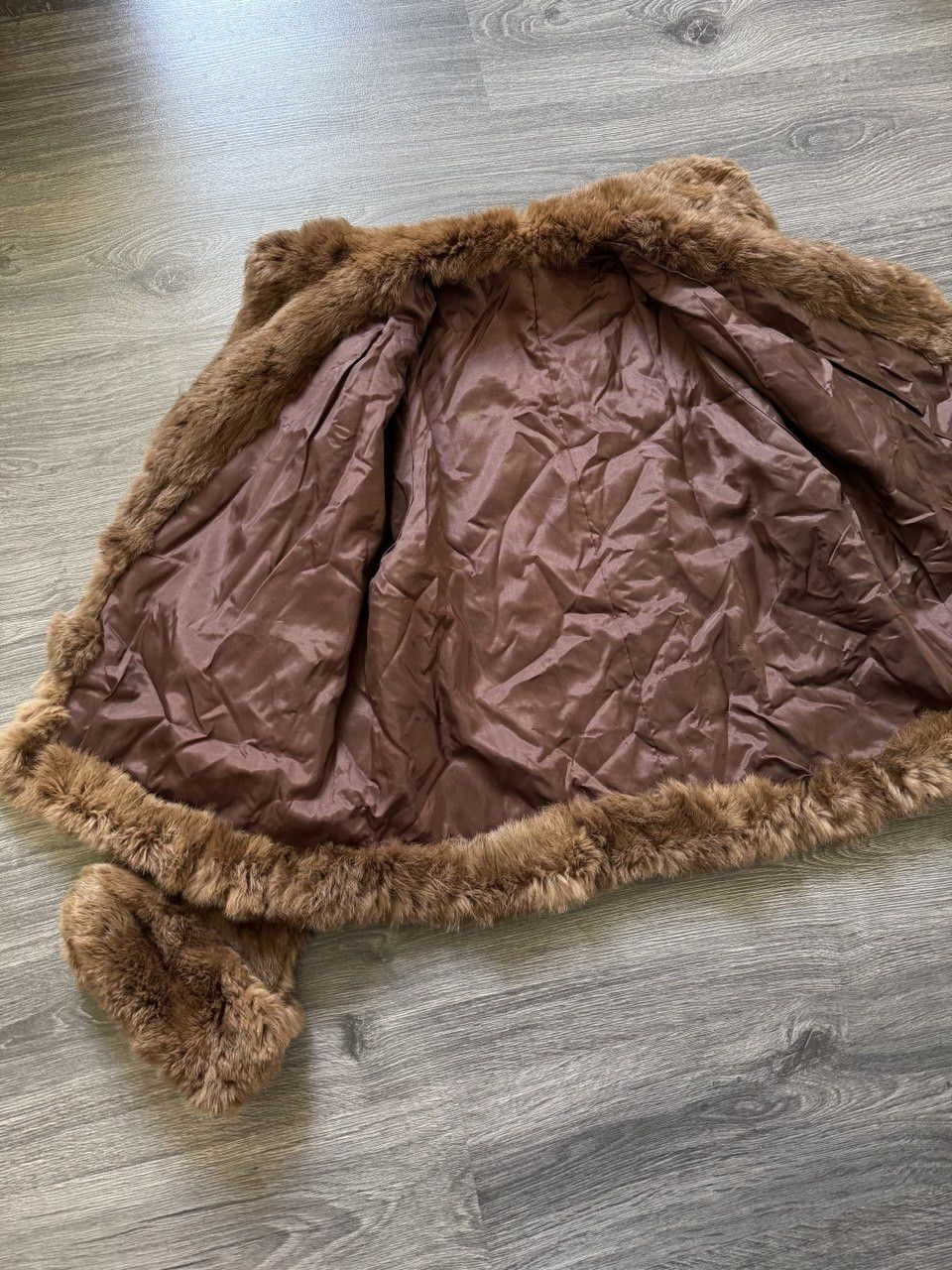 Vintage Vintage Real Fur Rabbit Brown Coat Jacket Size M / US 6-8 / IT 42-44 - 7 Thumbnail