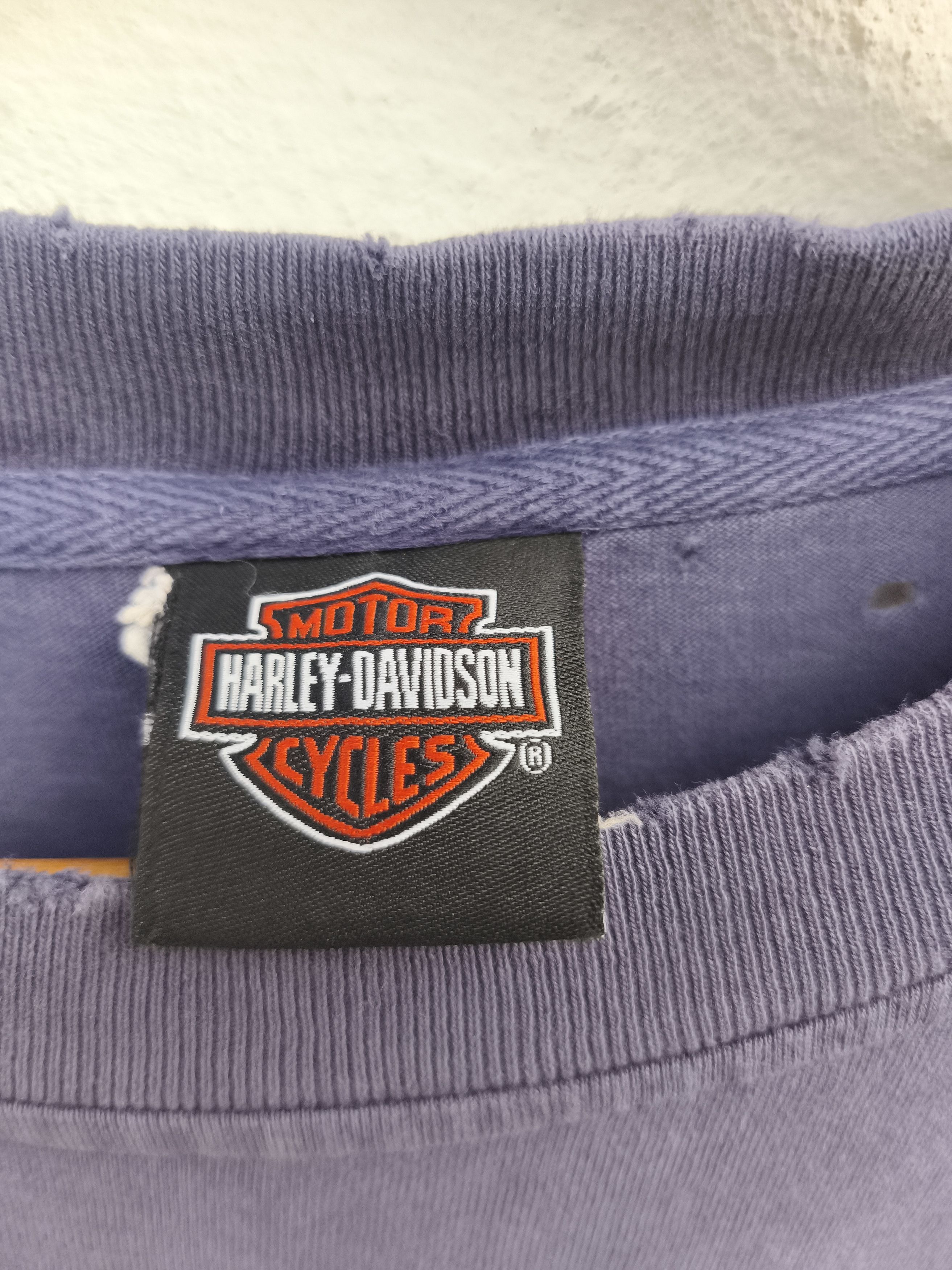 Harley Davidson 🔥Trashed 🔥 Vintage Harley Davidson t shirt sun faded Size US L / EU 52-54 / 3 - 10 Thumbnail