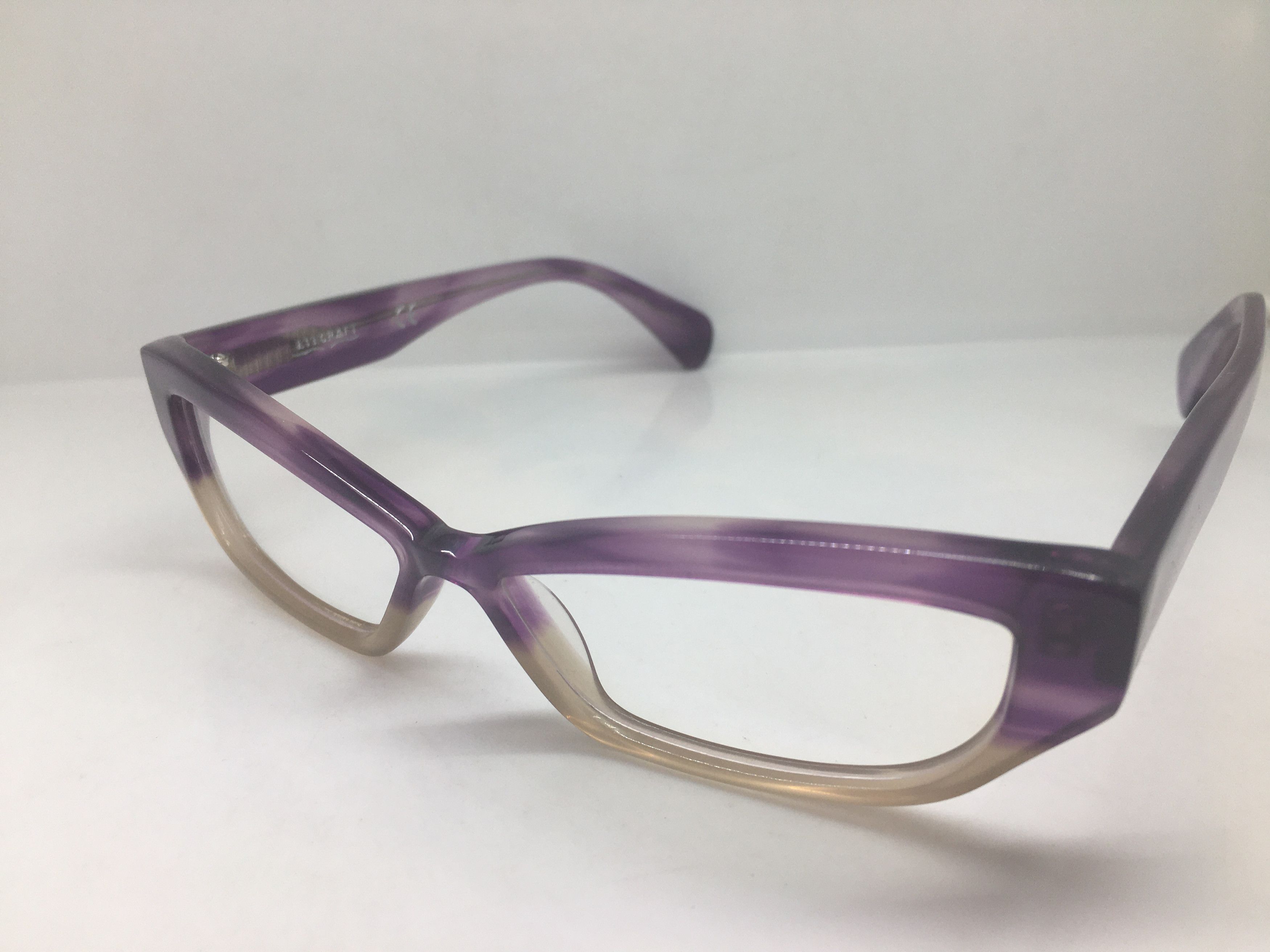 Other EYECRAFT 3017D Clear Purple Cateye Eyeglasses Frame Diva Size ONE SIZE - 3 Thumbnail