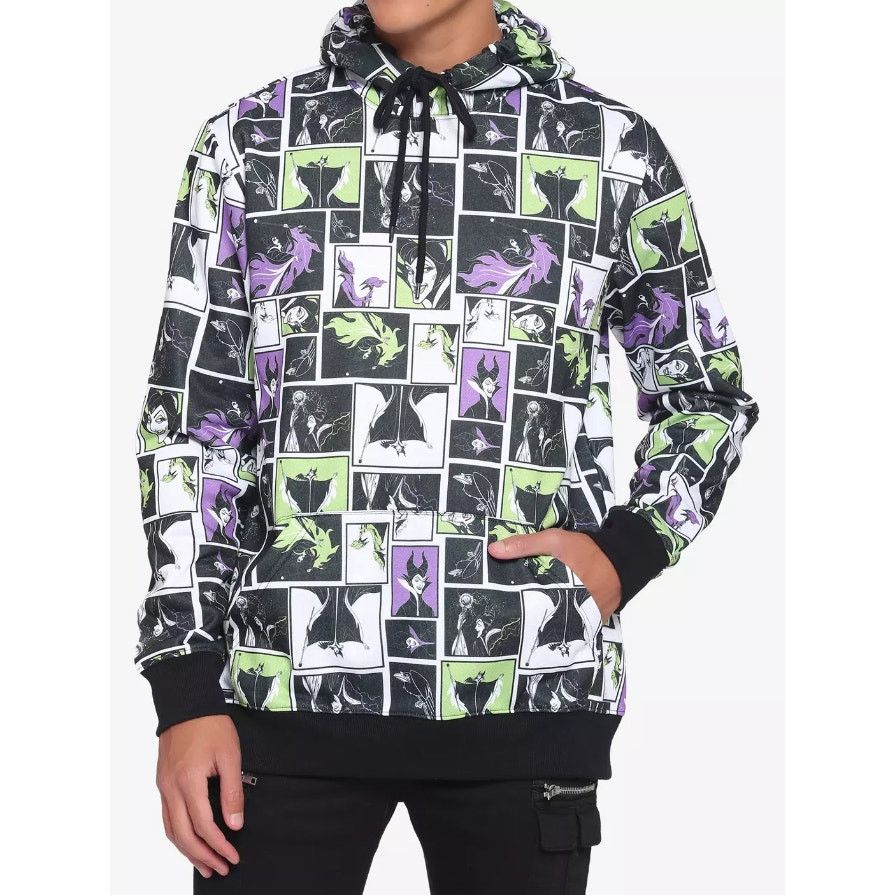 Disney Disney Villains Mens Maleficent Hoodie Sweatshirt Sz S Size S / US 4 / IT 40 - 1 Thumbnail
