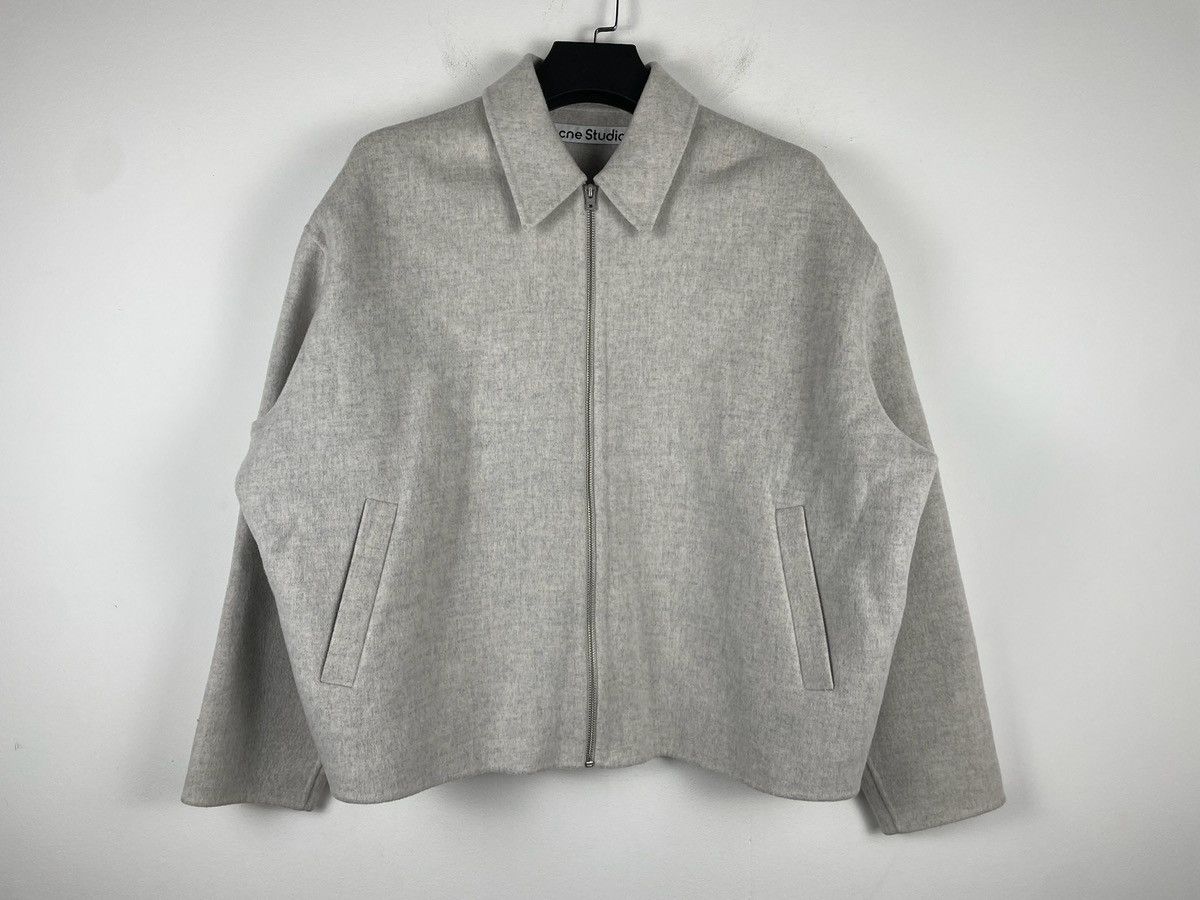 Acne Studios Acne Studios Wool Zip Up Jacket Gray Size US S / EU 44-46 / 1 - 5 Thumbnail