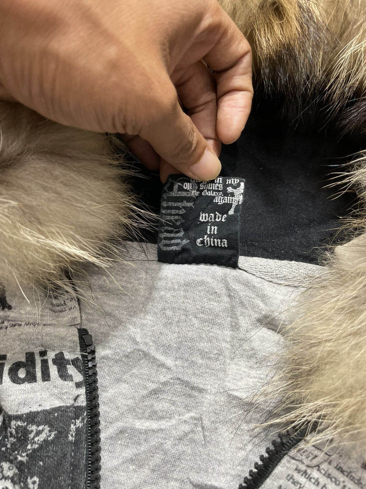 Hysteric Glamour Japanese clashahead poem Zip Fur Hoodie lgb style Size US M / EU 48-50 / 2 - 6 Thumbnail