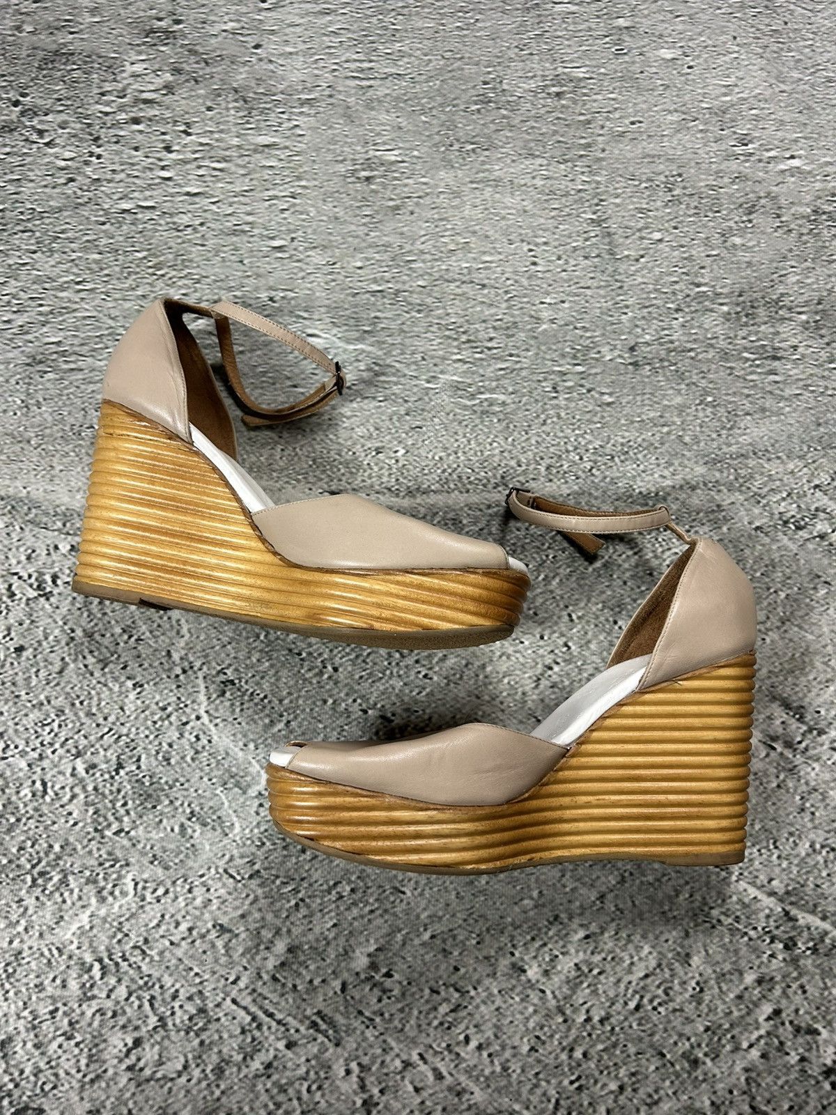 Maison Margiela Maison Martin Margiela High Heels Leather Sandals Size US 9 / IT 39 - 4 Thumbnail