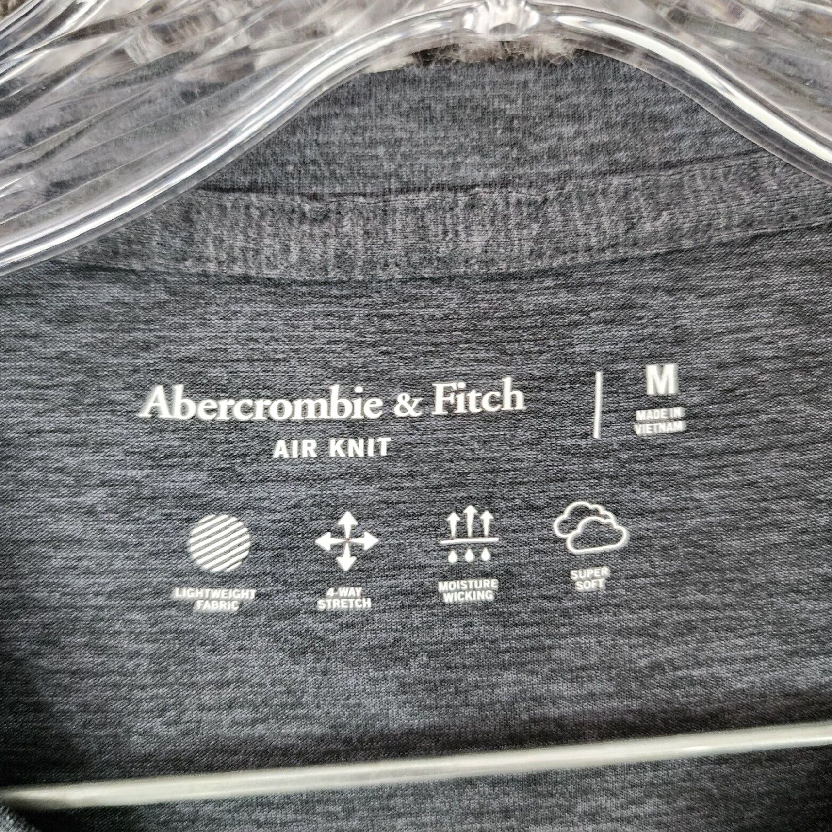 Abercrombie & Fitch VINTAGE? (no) Abercrombie & Fitch Mens Solid Gray Super Soft Stretch Long Sleeve Tee Size M Shirt Adult Medium Gray Mens Size US M / EU 48-50 / 2 - 4 Thumbnail