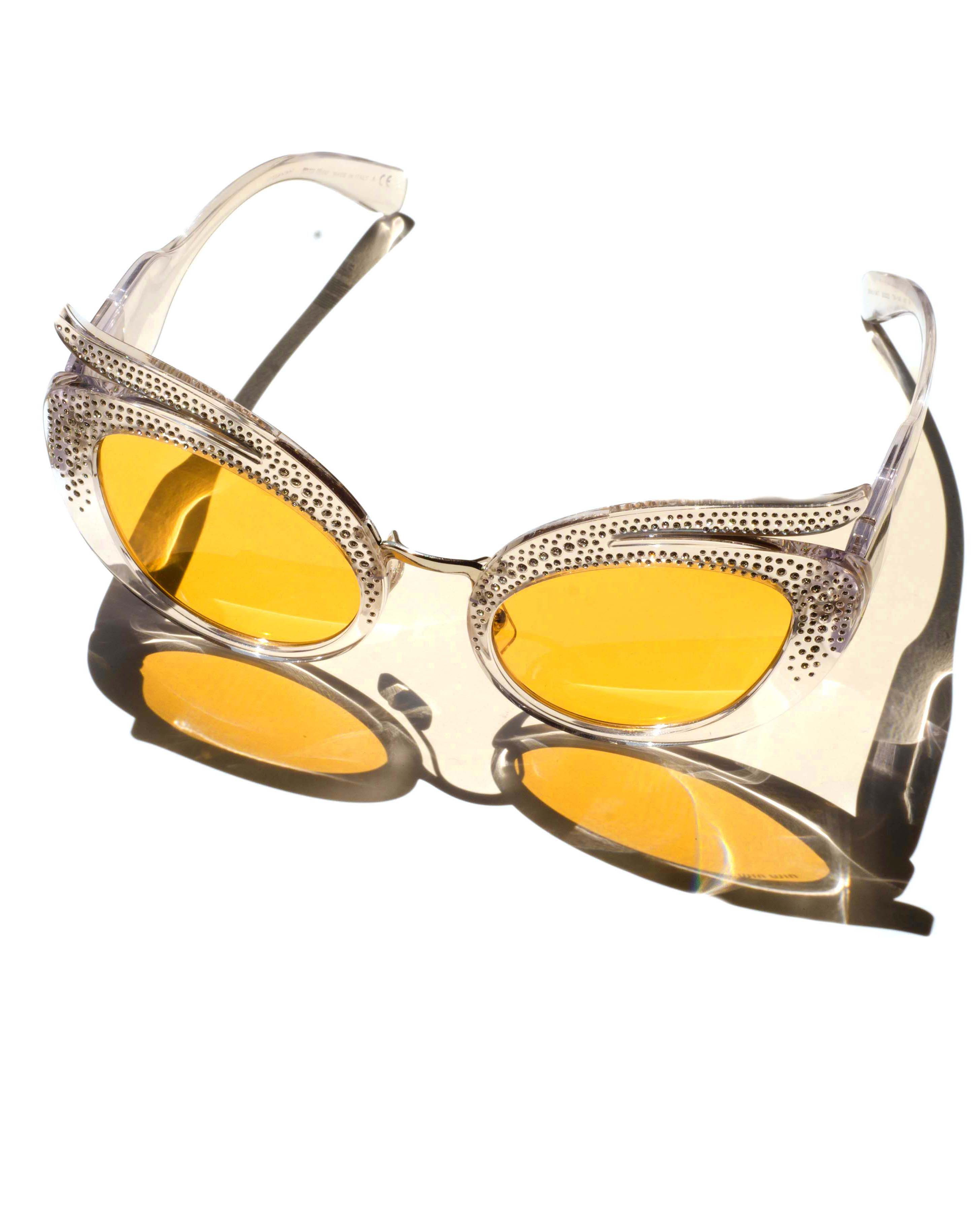 ミジュ Miu Miu | Accessories | New Miu Miu Mu56zs 5ak4d Gold Orange