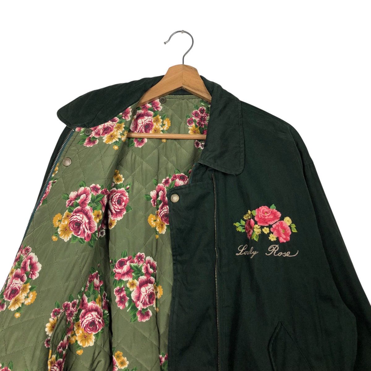 Japanese Brand × Vintage 📌Vintage Reversible Bomber Jacket Full Floral Issey Miyake Size US M / EU 48-50 / 2 - 15 Thumbnail