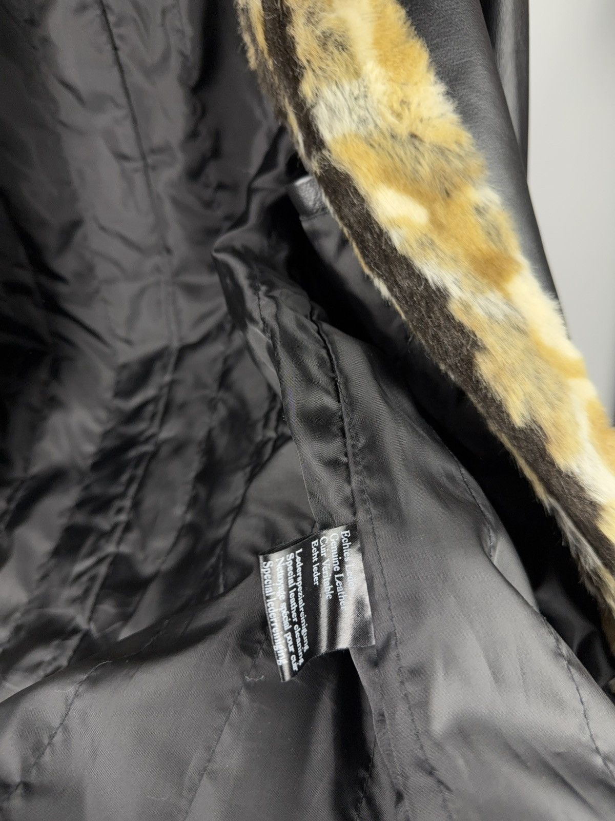 Japanese Brand Woodpecker Leather Coat Faux Fur Collar Casual Collection Size M / US 6-8 / IT 42-44 - 17 Thumbnail