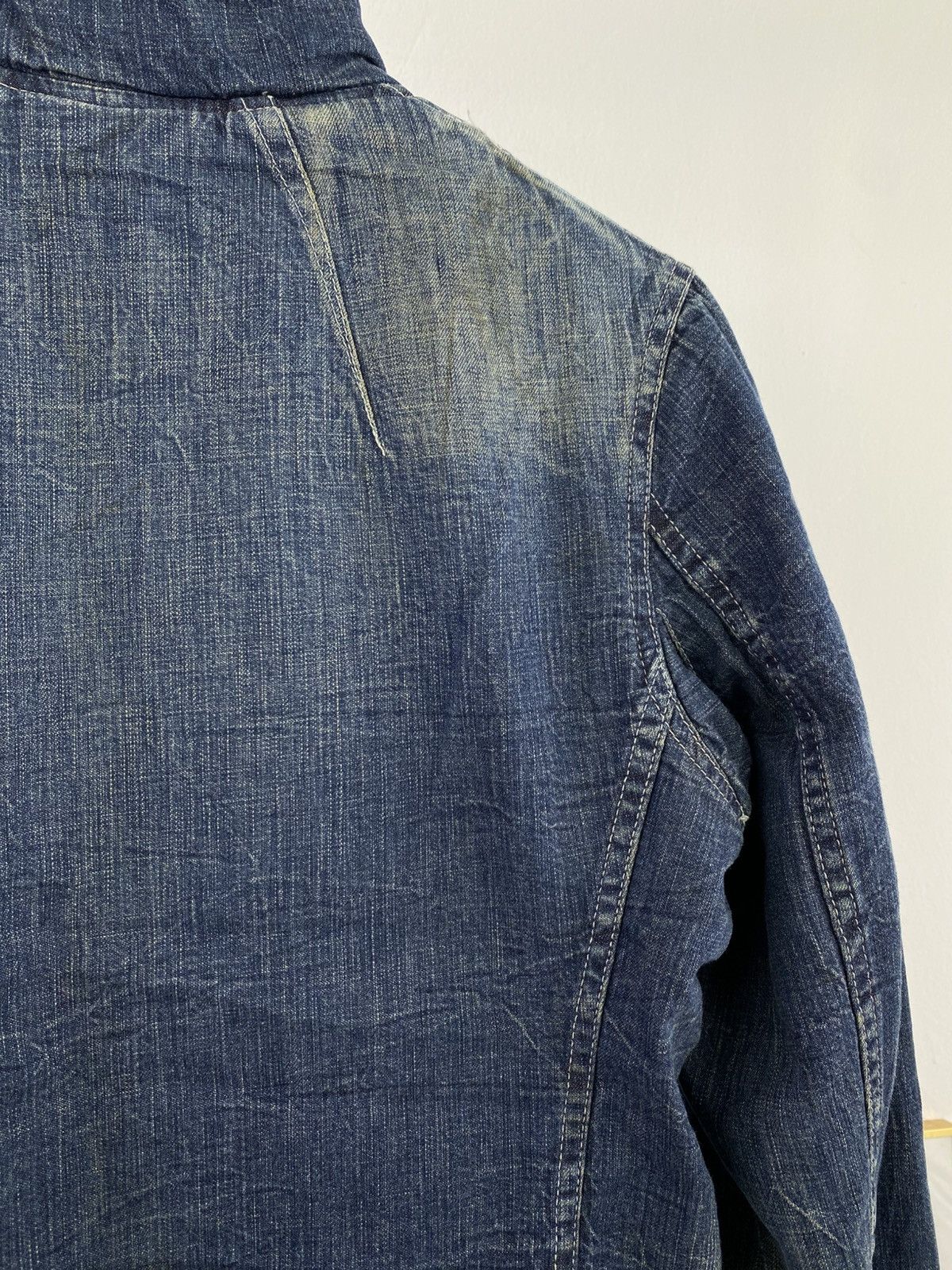 Hysteric Glamour 2000’s Hysterics High Collar Faux Fur Lining Denim Jacket Size S / US 4 / IT 40 - 7 Thumbnail