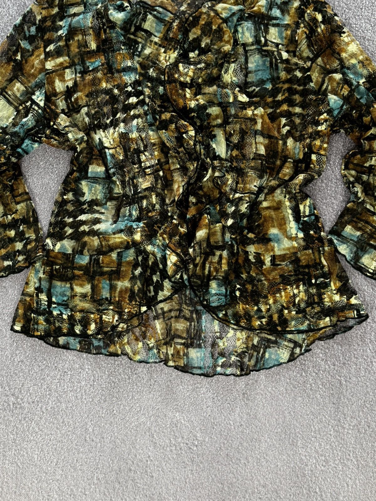 Vintage Vintage Avant Garde Floral Design Blouse Size M / US 6-8 / IT 42-44 - 3 Thumbnail
