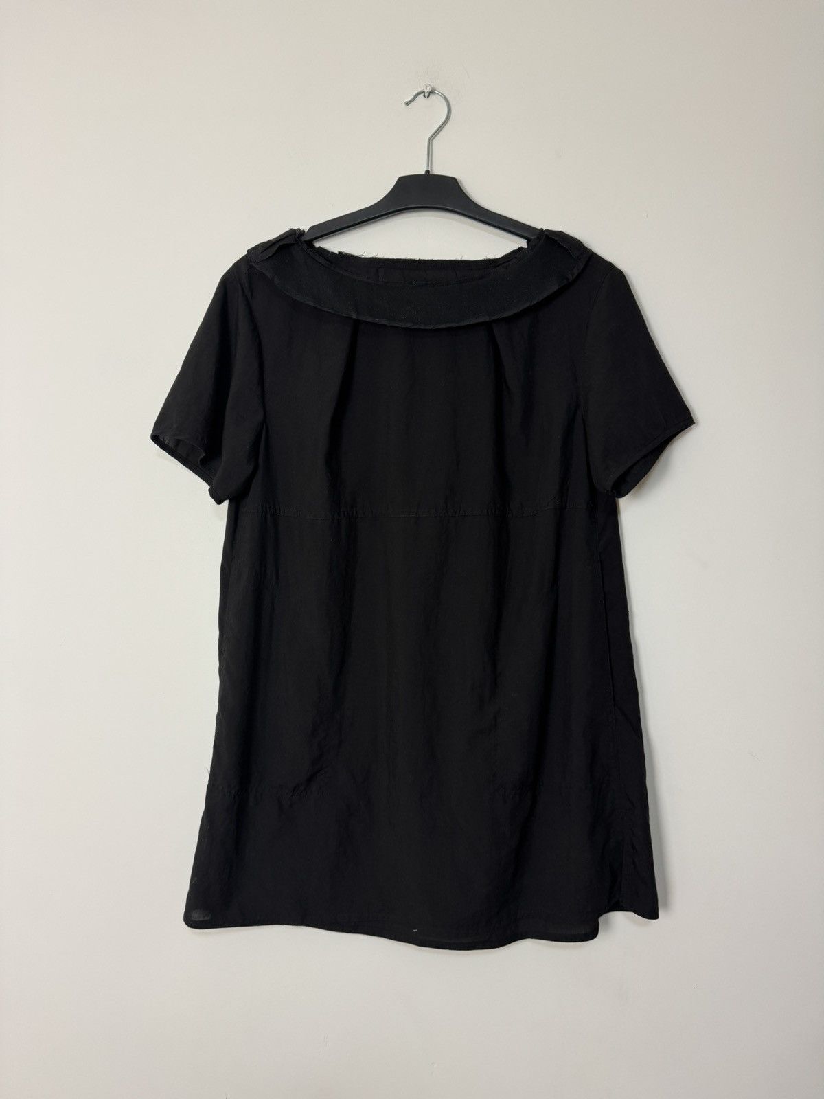 Acne Studios Vintage Acne Studios Black Avant Garde Frayed Collar Dress Size S / US 4 / IT 40 - 1 Thumbnail