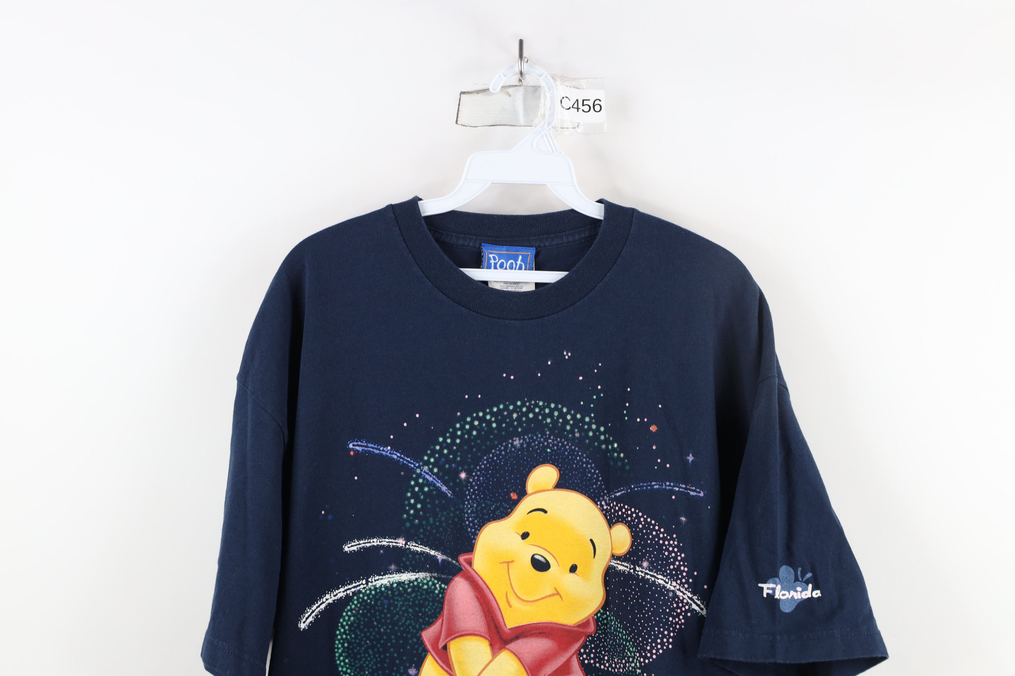 Disney × Vintage Vintage 90s Disney Winnie the Pooh Florida Fireworks T-Shirt Size XL / US 12-14 / IT 48-50 - 2 Thumbnail