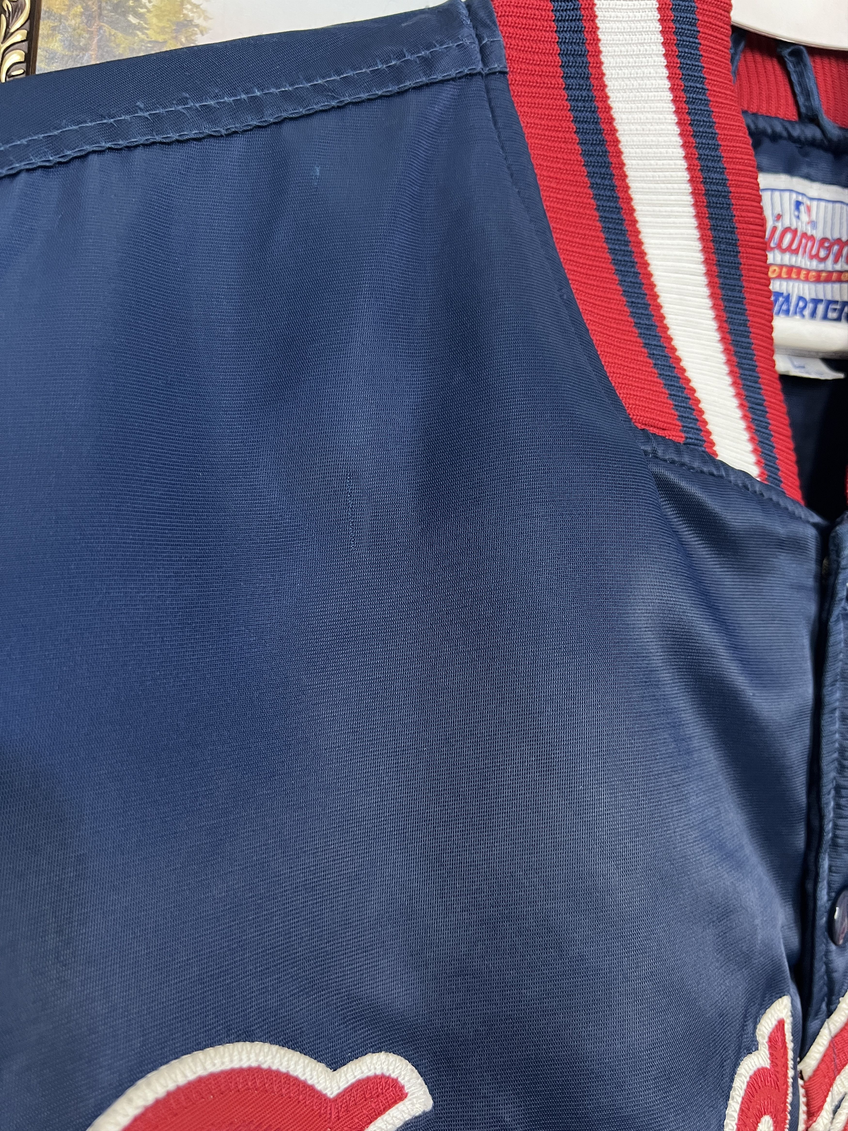Starter Vintage 90's Starter MLB Atlanta Braves Starter Satin Bomber Size US L / EU 52-54 / 3 - 11 Thumbnail