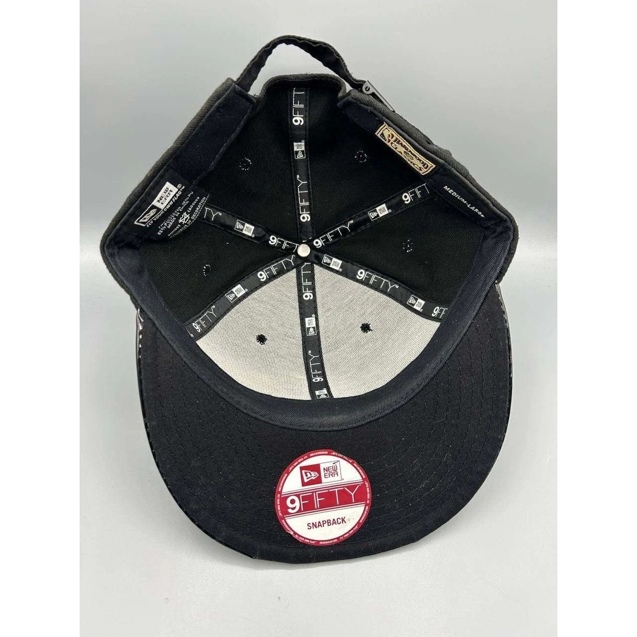 New Era Chicago Bulls Hat Men M-L Black Embroidered NBA Strap Back Size ONE SIZE - 2 Thumbnail