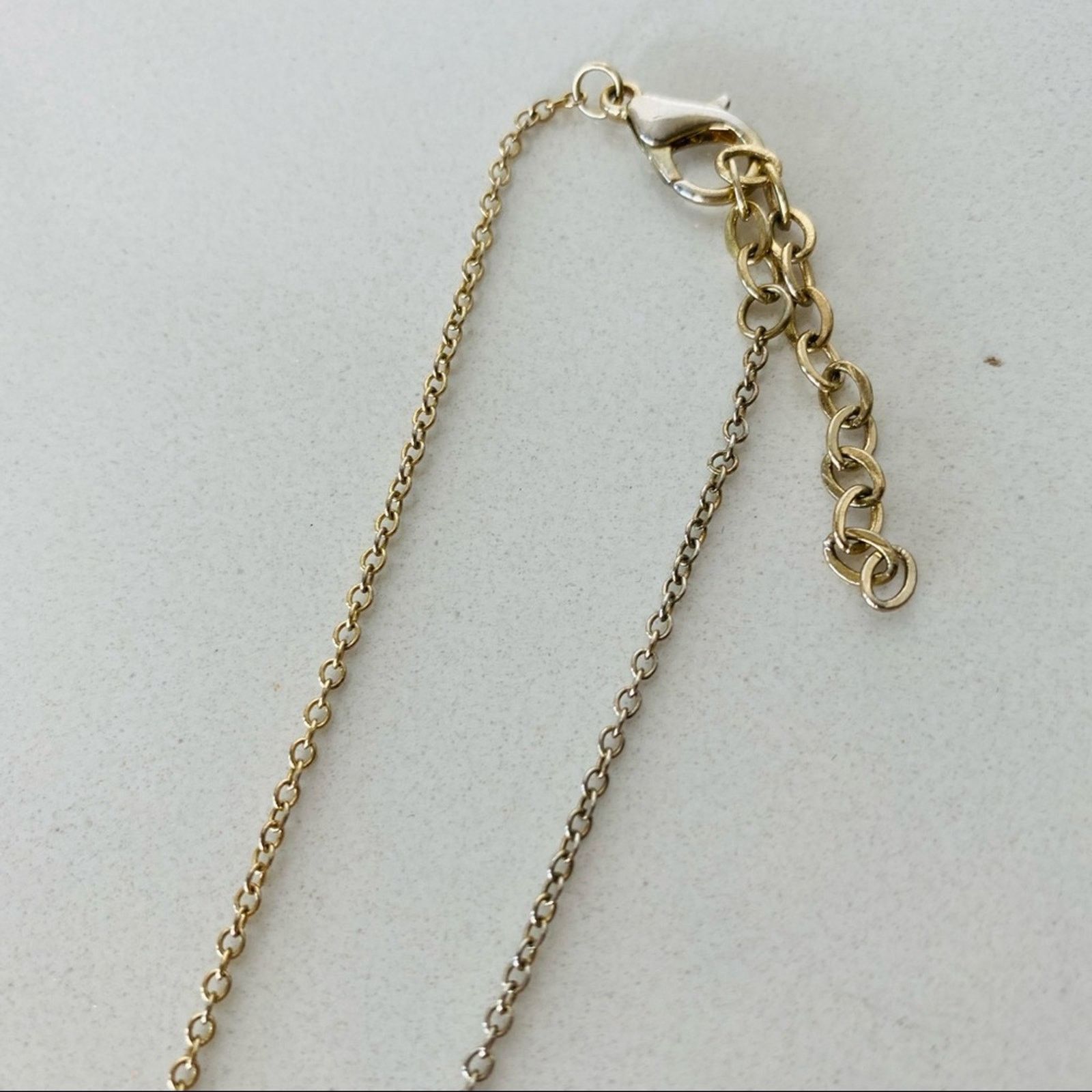 Nordstrom NORDSTROM Gold White CZ Triangle Charm Pendant Necklace Size ONE SIZE - 6 Thumbnail