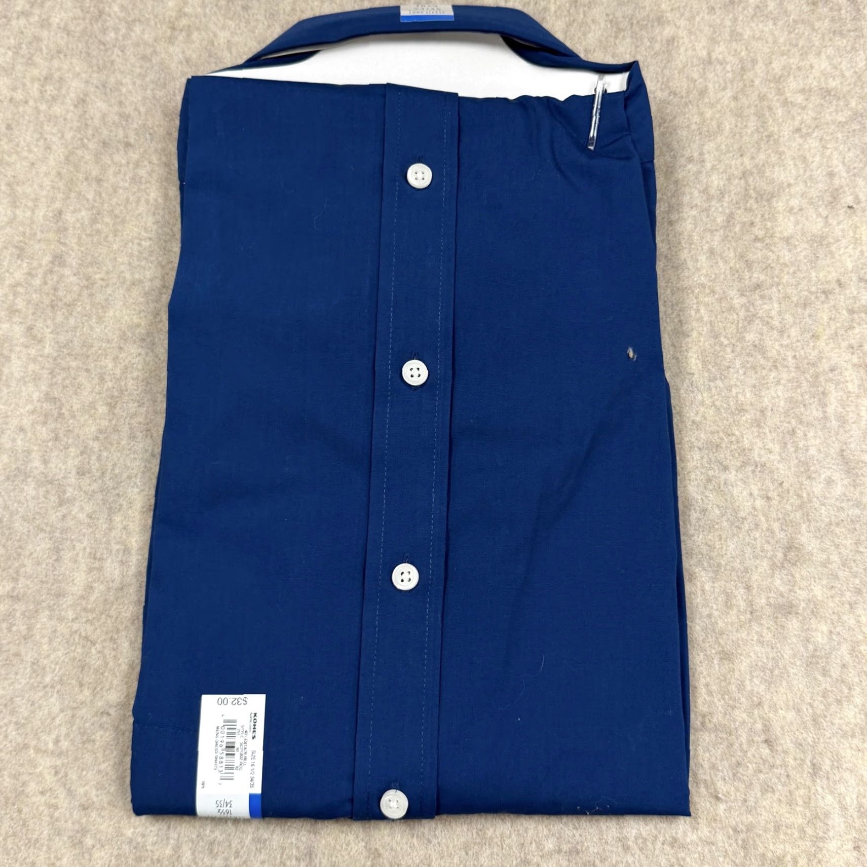 Croft & Barrow Croft & Barrow Shirt Mens 16.5 34/35 Blue Easy Care Classic Fit Long Sleeve Dress Shirt Wrinkle Resistant Size US XL / EU 56 / 4 - 5 Thumbnail