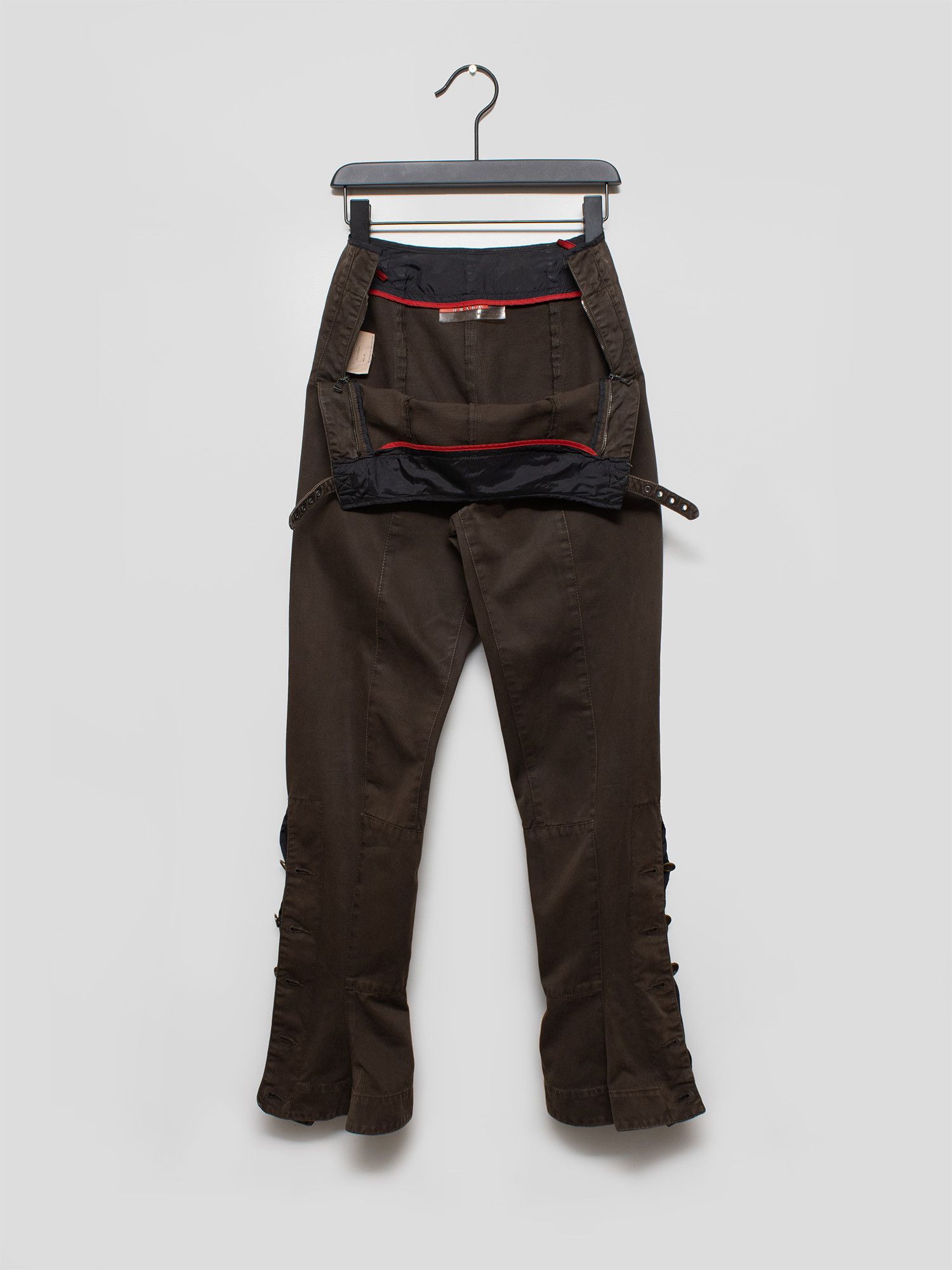 Prada Prada Sport 2000s Flared Trousers Size 28" / US 6 / IT 42 - 3 Thumbnail