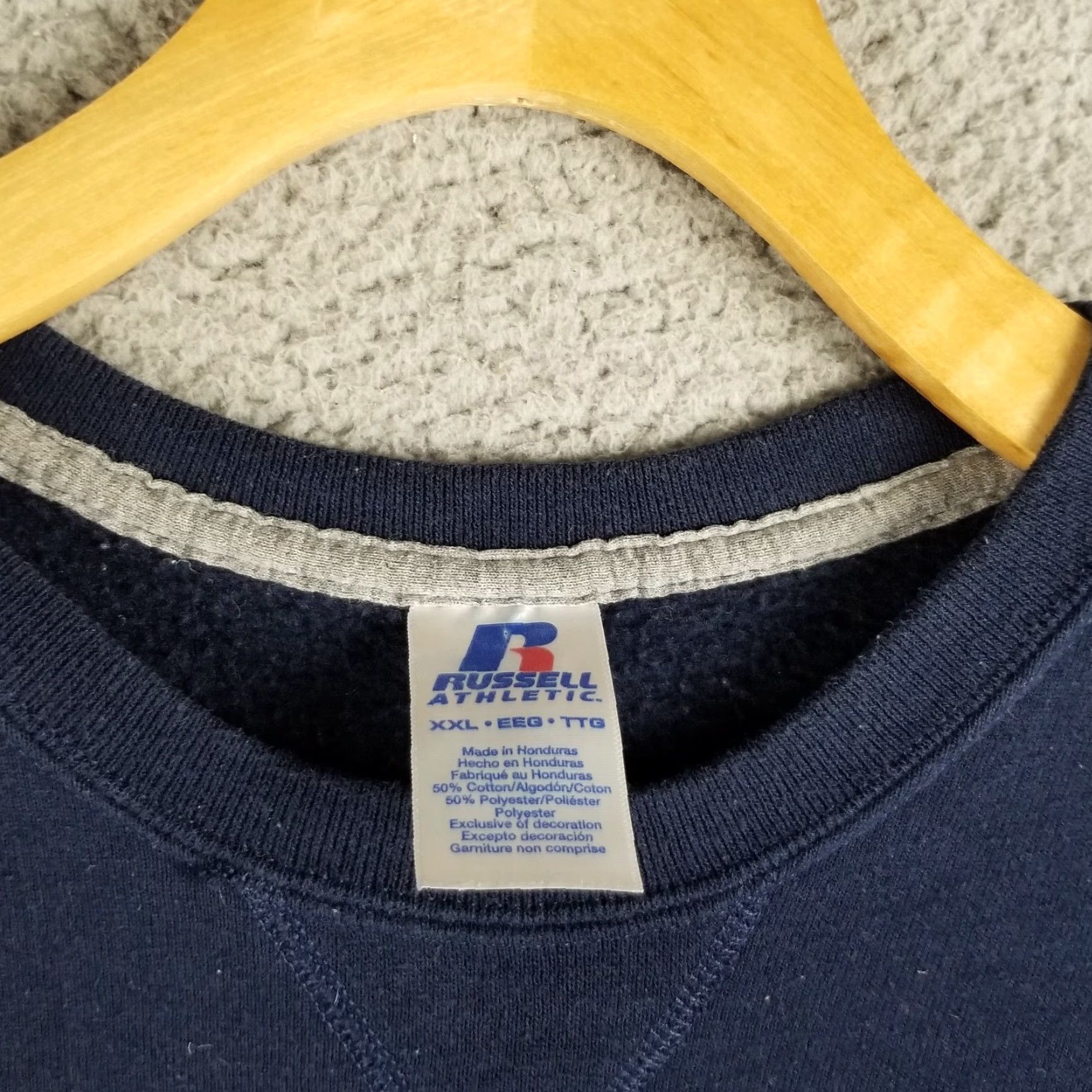 Russell Athletic Vintage Russell Sweatshirt Men XXL Blue Crewneck Sweater Y2K Size US XXL / EU 58 / 5 - 3 Thumbnail
