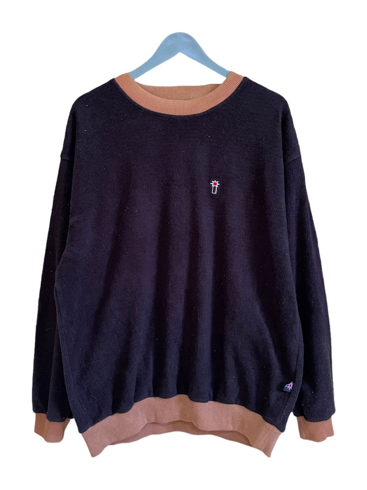 image of Made In USA x Skategang Vintage Ignition Usa Snowboards Synchilla Sweatshirt in Black (Size XL)