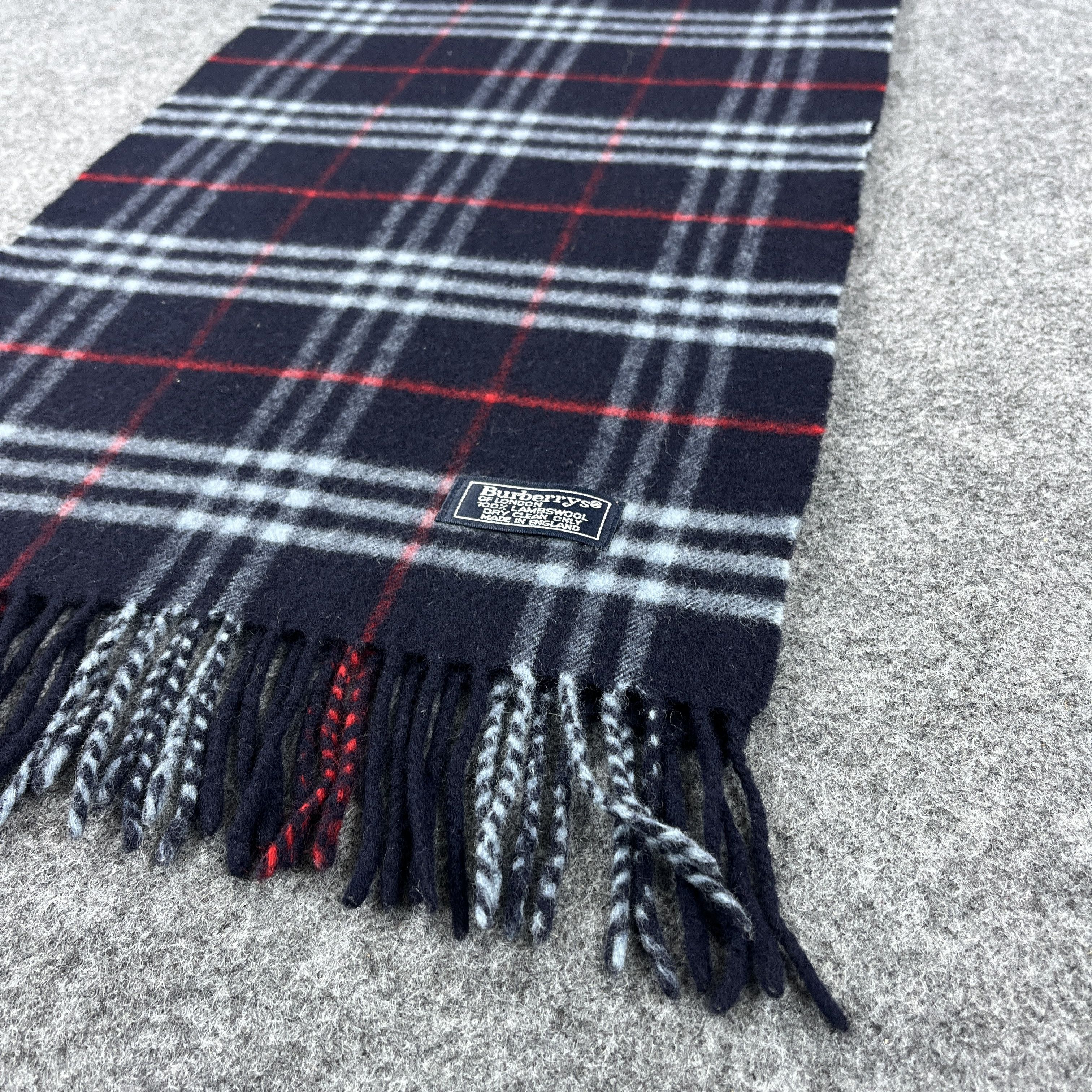 Burberry × Vintage Burberry Scarf / Muffler / Neckwear T1513 Size ONE SIZE - 6 Thumbnail