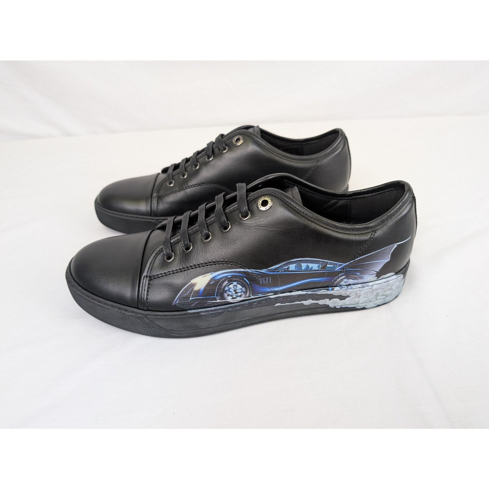 Lanvin o1rshd1 DBBI Low Top Sneakers in Black Size US 9 / EU 42 - 9 Thumbnail
