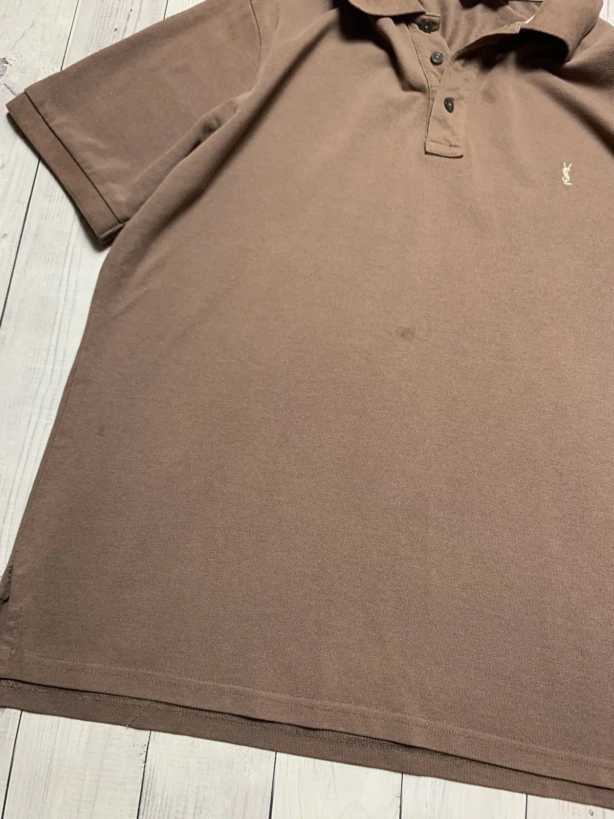 Yves Saint Laurent Vintage Yves Saint Laurent polo brown rare M Size US M / EU 48-50 / 2 - 4 Thumbnail