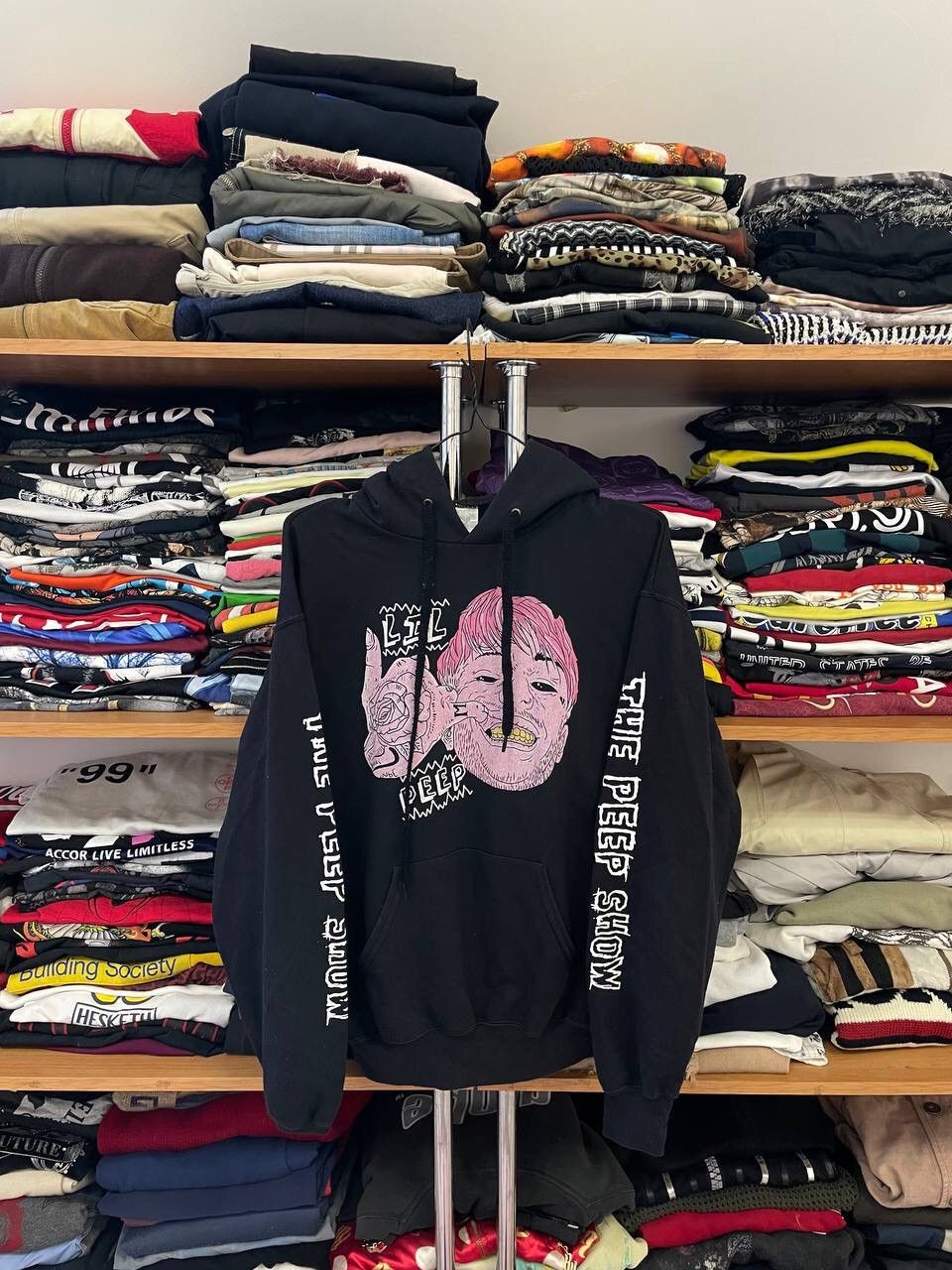 Gildan Lil Peep Broken Smile Hoodie Big Logo | Grailed