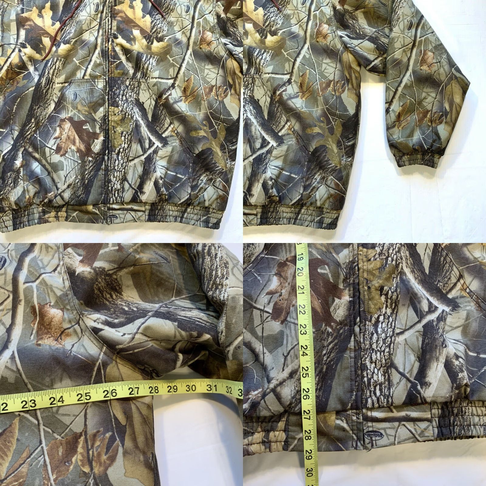 Realtree VINTAGE Aquarian's Realtree Hardwoods Camo Insulated Hooded Jacket XL Men Camouflage Bomber Coat Size US XL / EU 56 / 4 - 8 Thumbnail