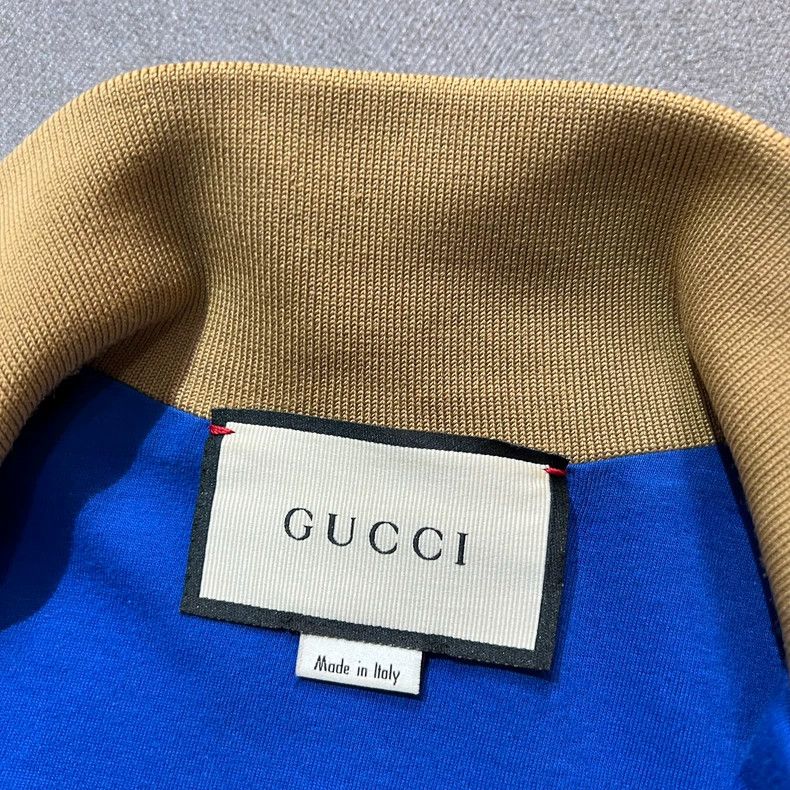 Gucci Gucci Blue color block full print old flower logo jacket 25 Size US XS / EU 42 / 0 - 4 Thumbnail
