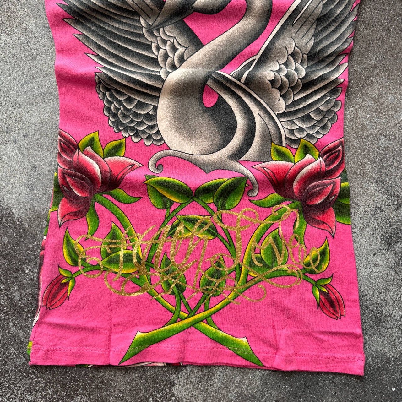 Ed Hardy Christian Audigier (Ed Hardy) Y2K Vintage Glam T-Shirt Size S / US 4 / IT 40 - 9 Thumbnail