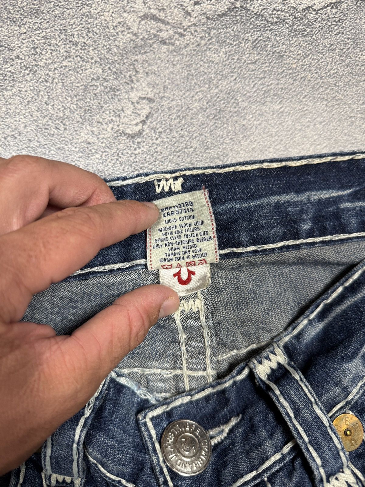 True Religion Crazy True Religion Jeans Big Logo StreetWear Size US 33 - 13 Thumbnail