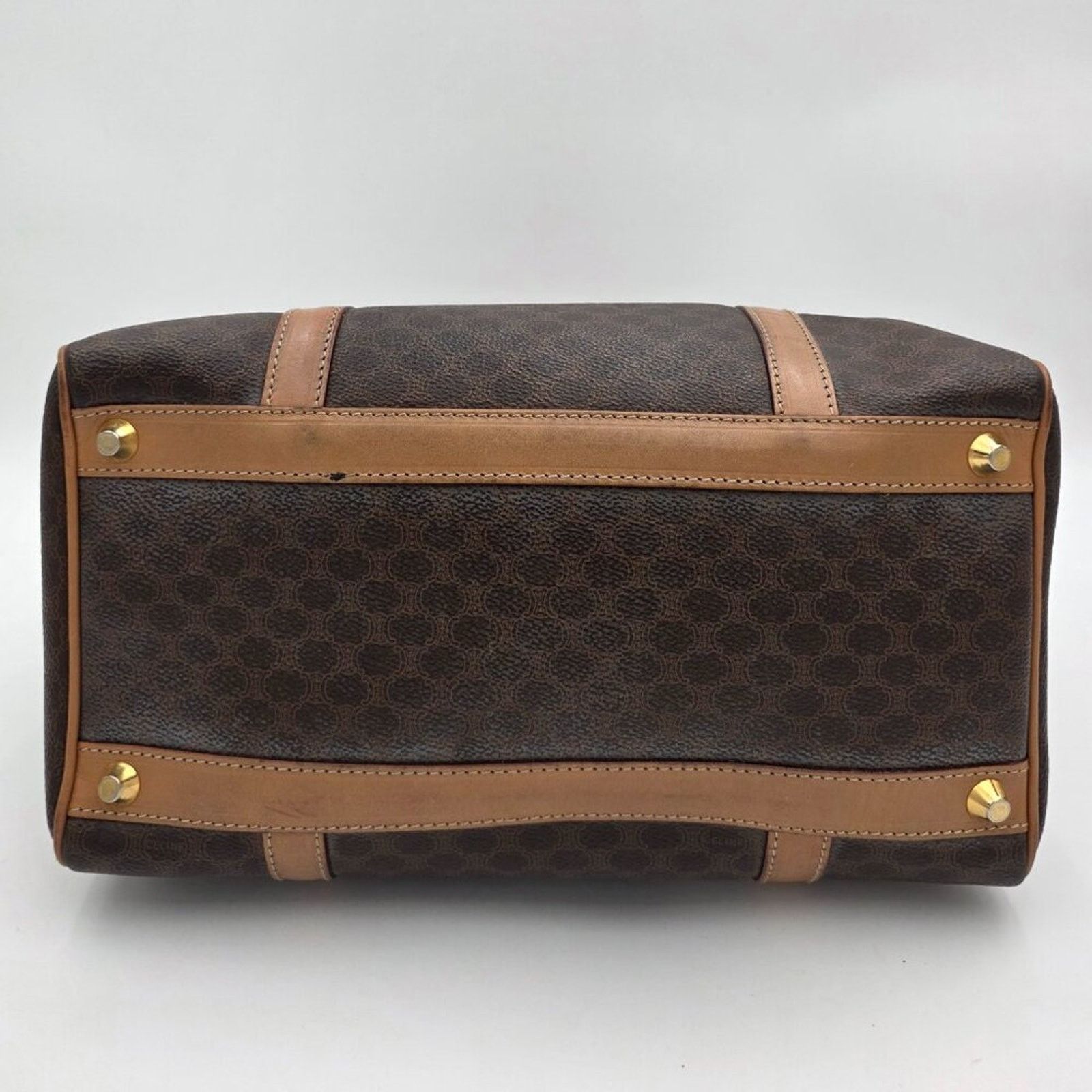 Celine Vintage Celine Macadam Boston Bag in Brown Size ONE SIZE - 7 Thumbnail