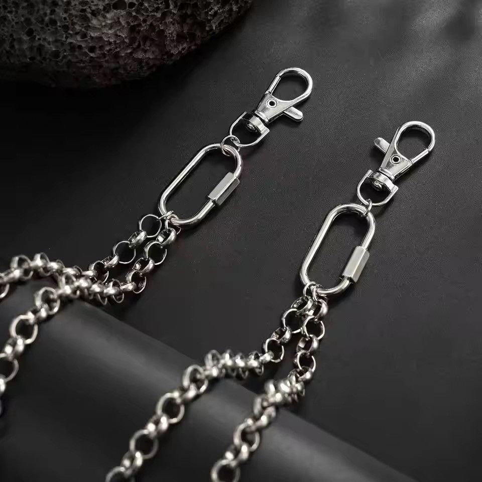 Jewelry Multilayer Biker Chain Wallet Chain Size ONE SIZE - 6 Thumbnail