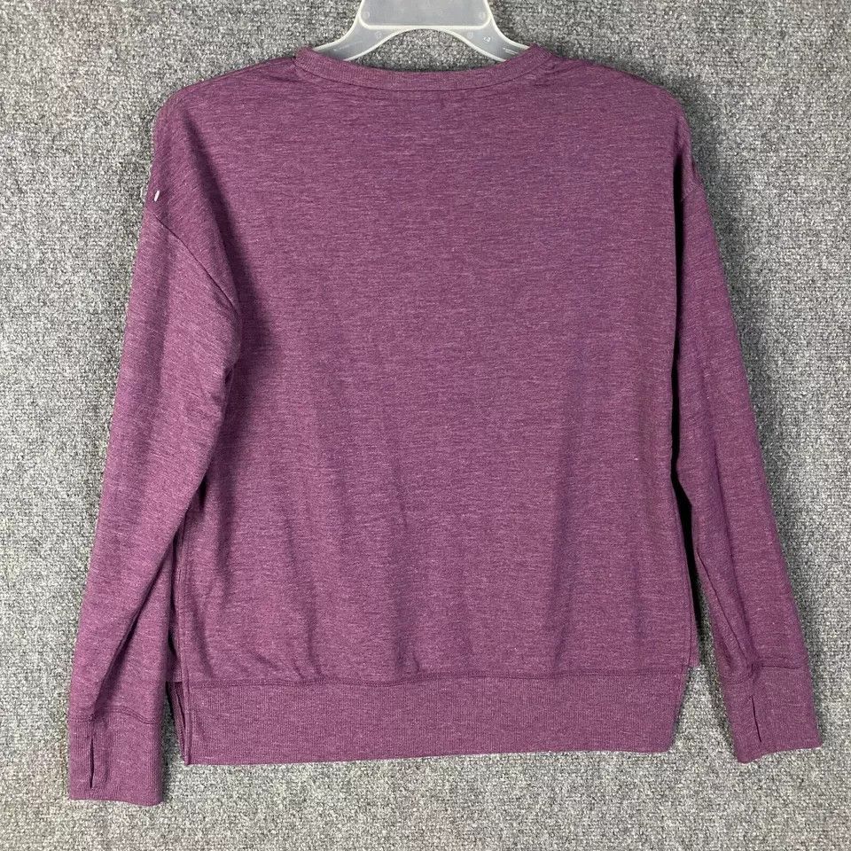 Jockey Jockey Sweatshirt Women's Medium Pullover Purple Polyester M Size M / US 6-8 / IT 42-44 - 6 Thumbnail